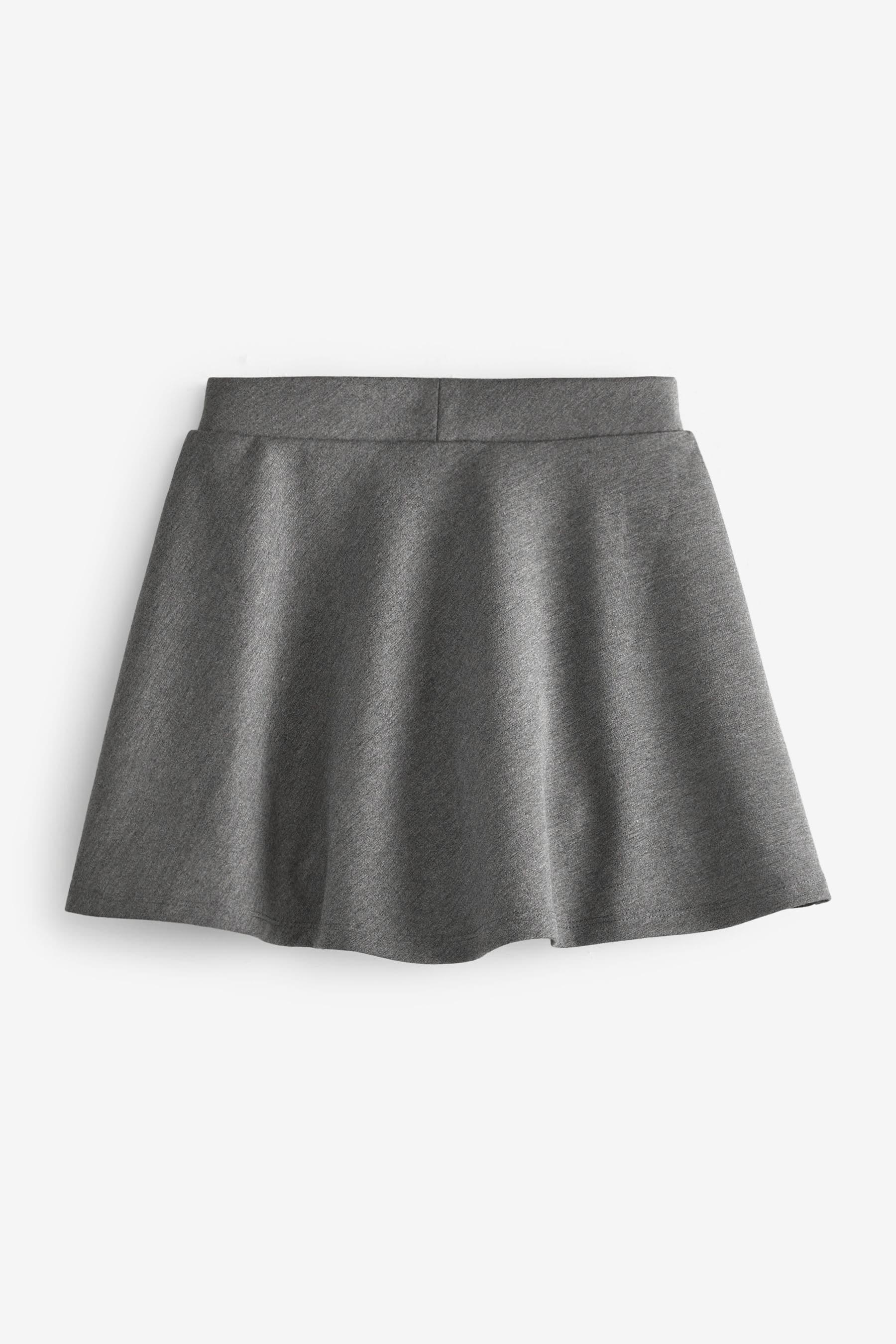 Grey 2 Pack Jersey Stretch Pull-On Waist School Skater Skirts (3-17yrs)