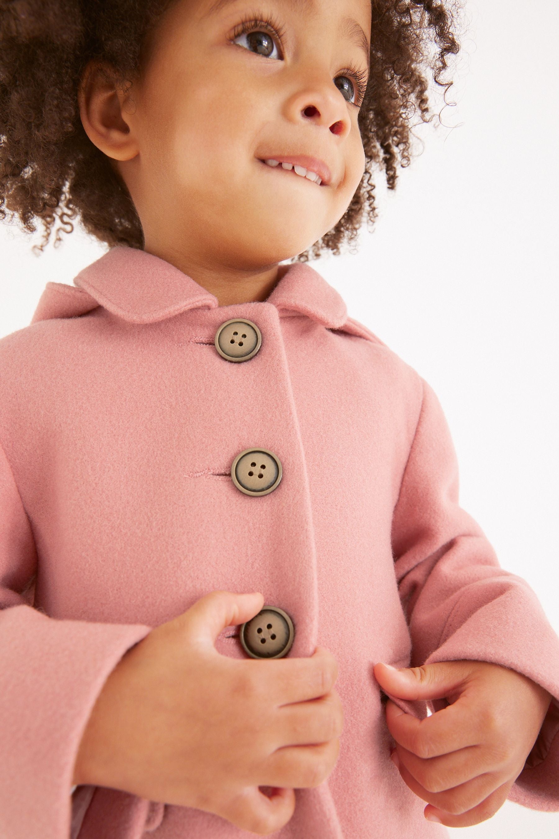 Pink Hooded Coat With Wool (3mths-7yrs)