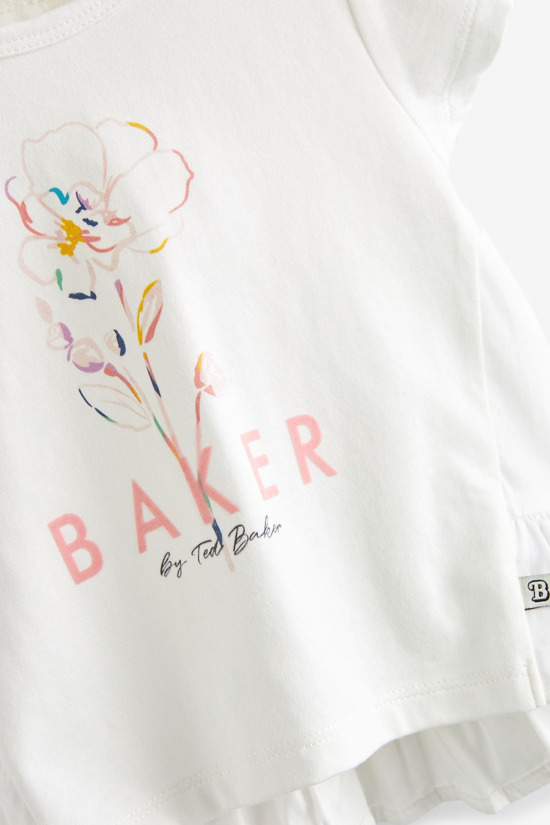 White Baker by Ted Baker T-Shirt And Floral Leggings Set