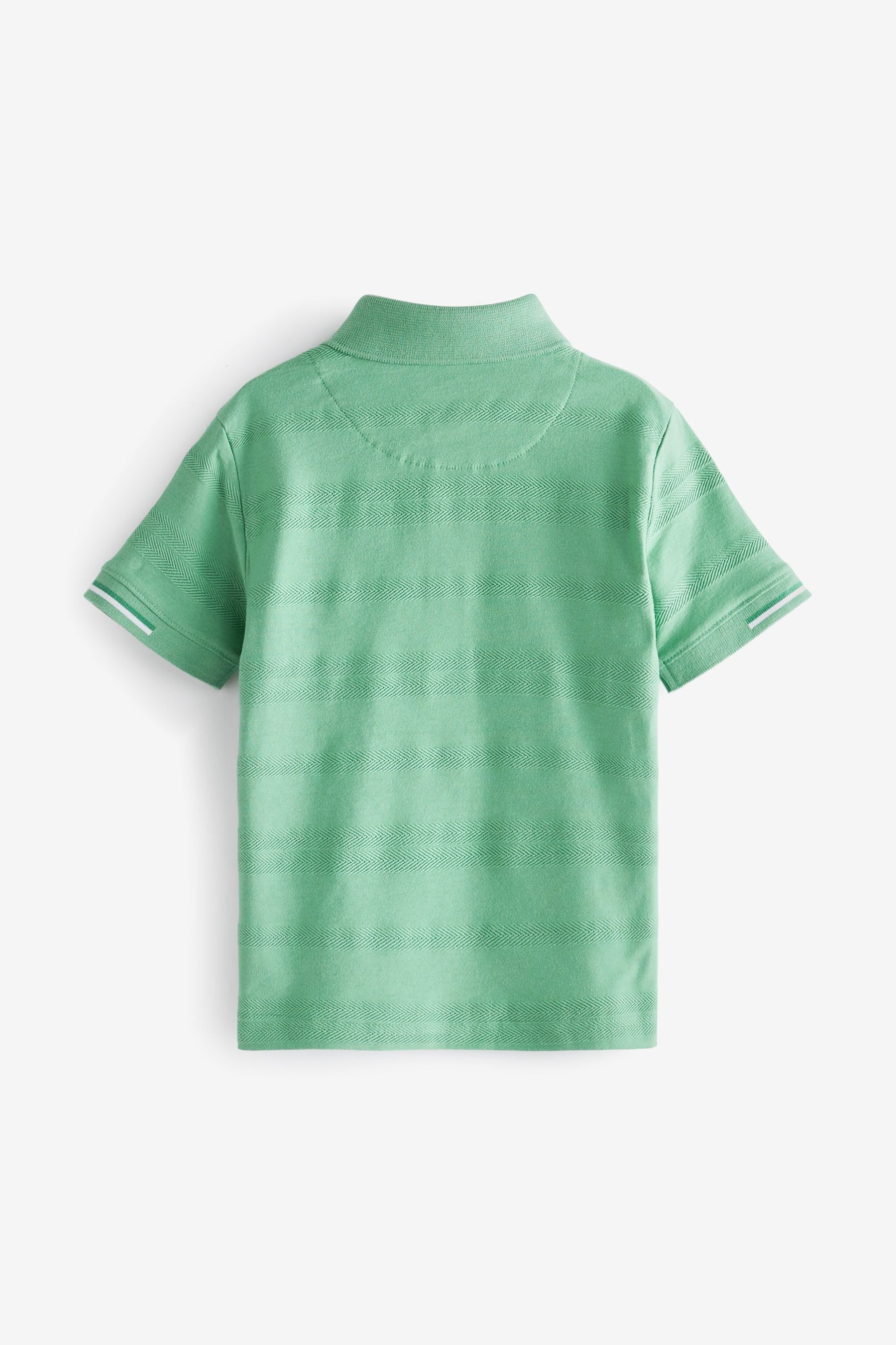 Baker by Ted Baker Green Textured Polo Shirt