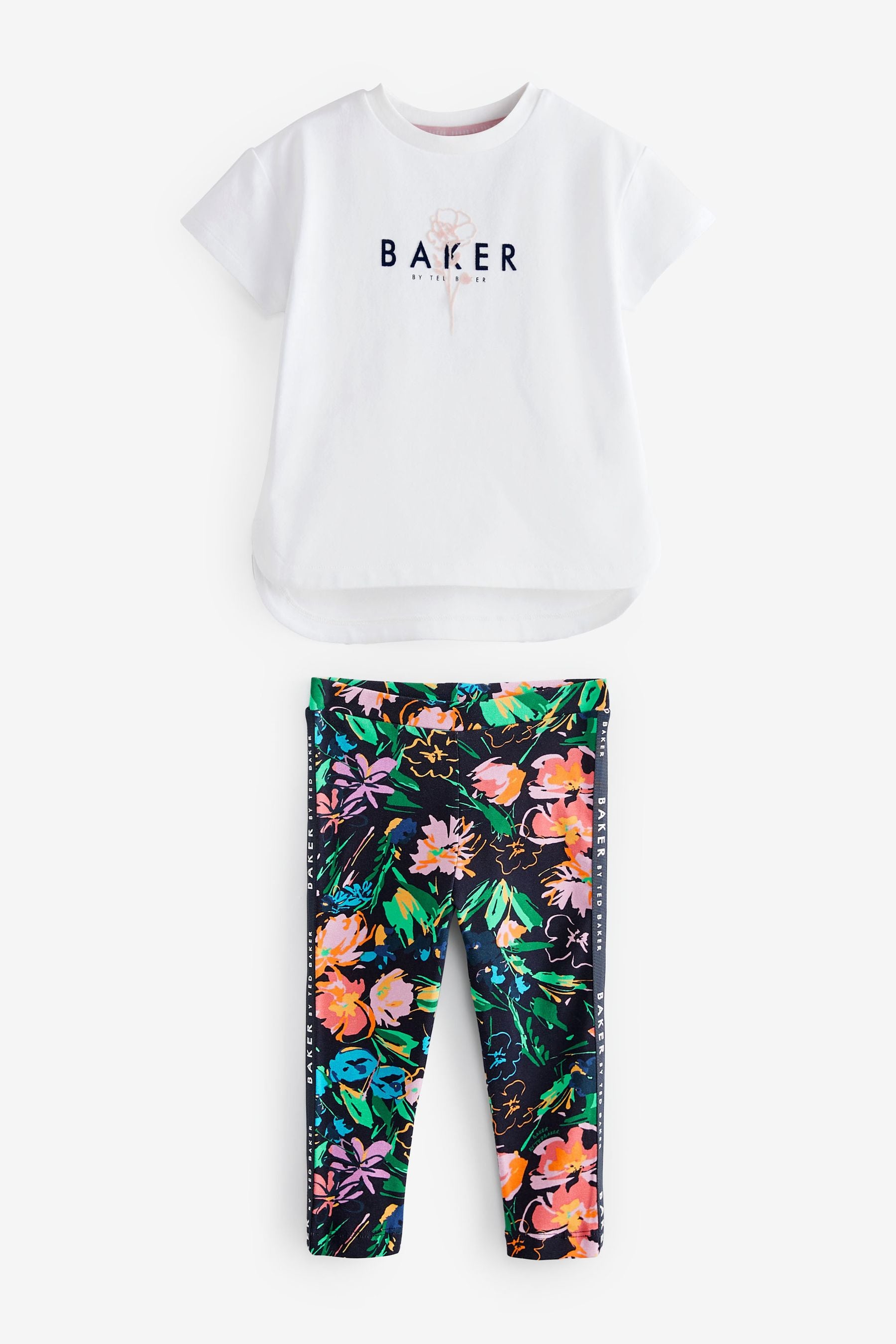 Baker by Ted Baker White T-Shirt And Leggings Set