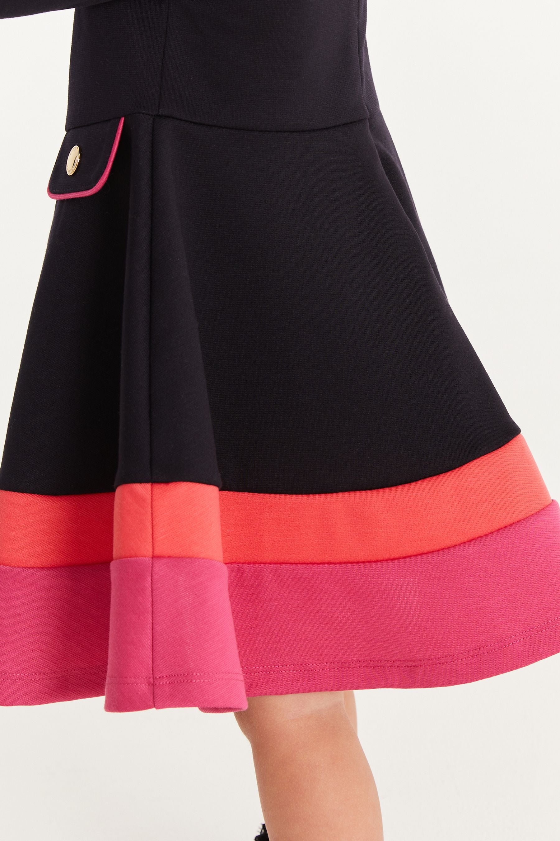 Navy & Pink Baker by Ted Baker Navy And Pink Colourblock Dress