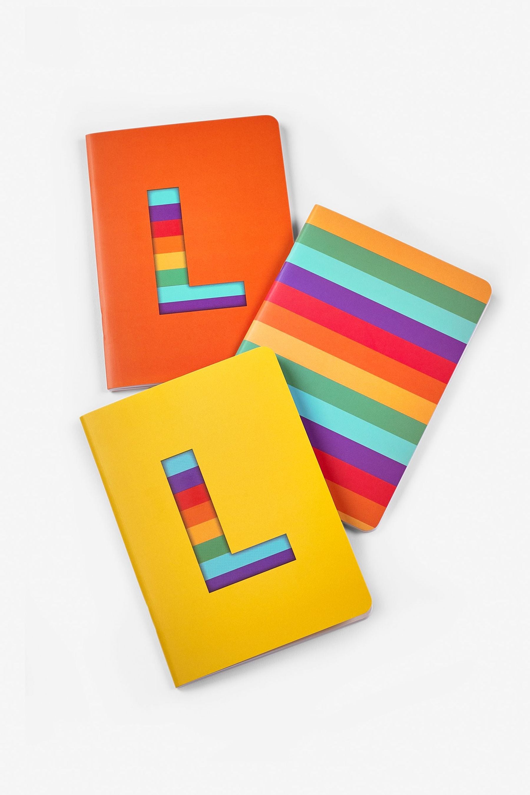 Bright Set of 3 Monogram Brights A6 Notebooks