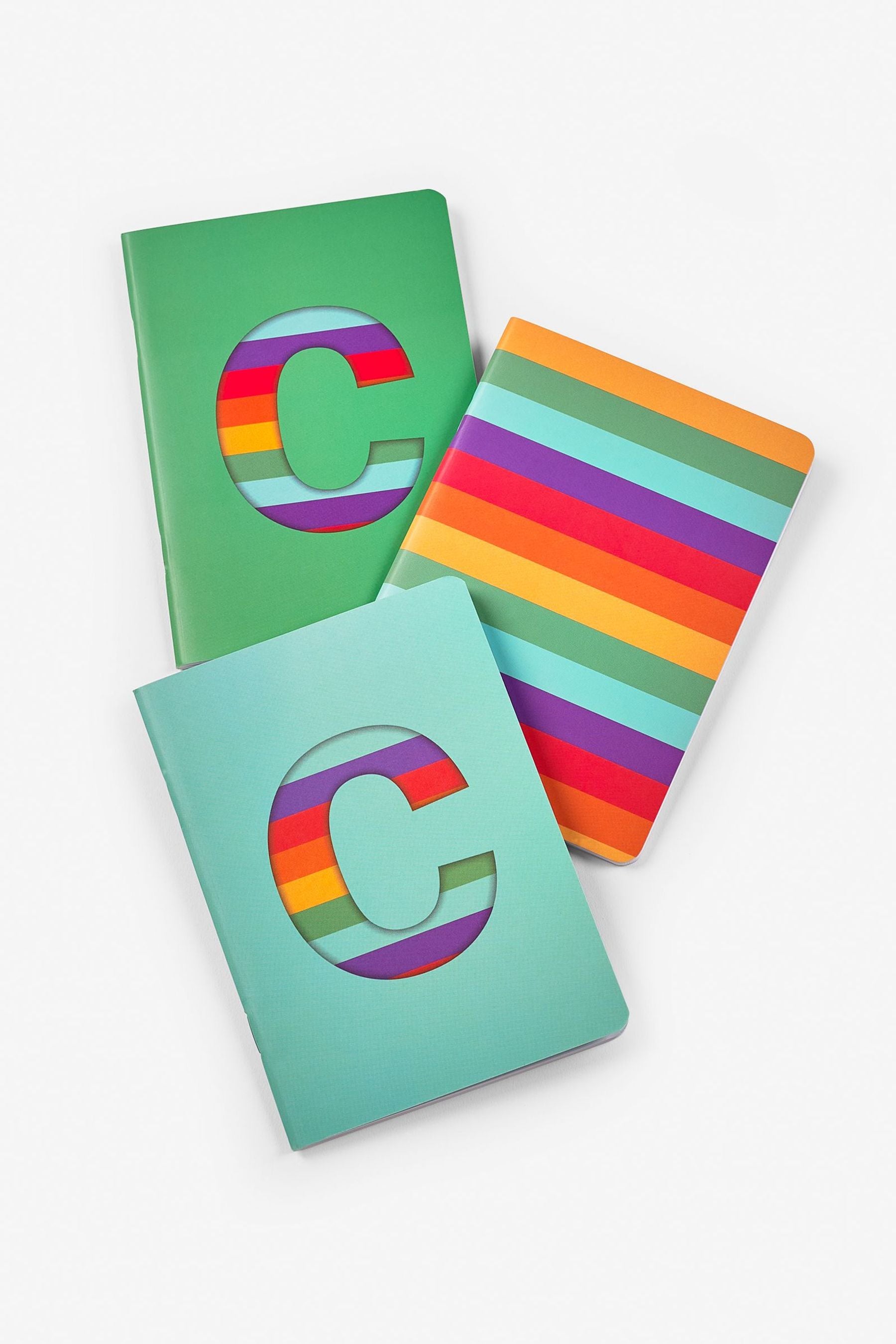 Bright Set of 3 Monogram Brights A6 Notebooks