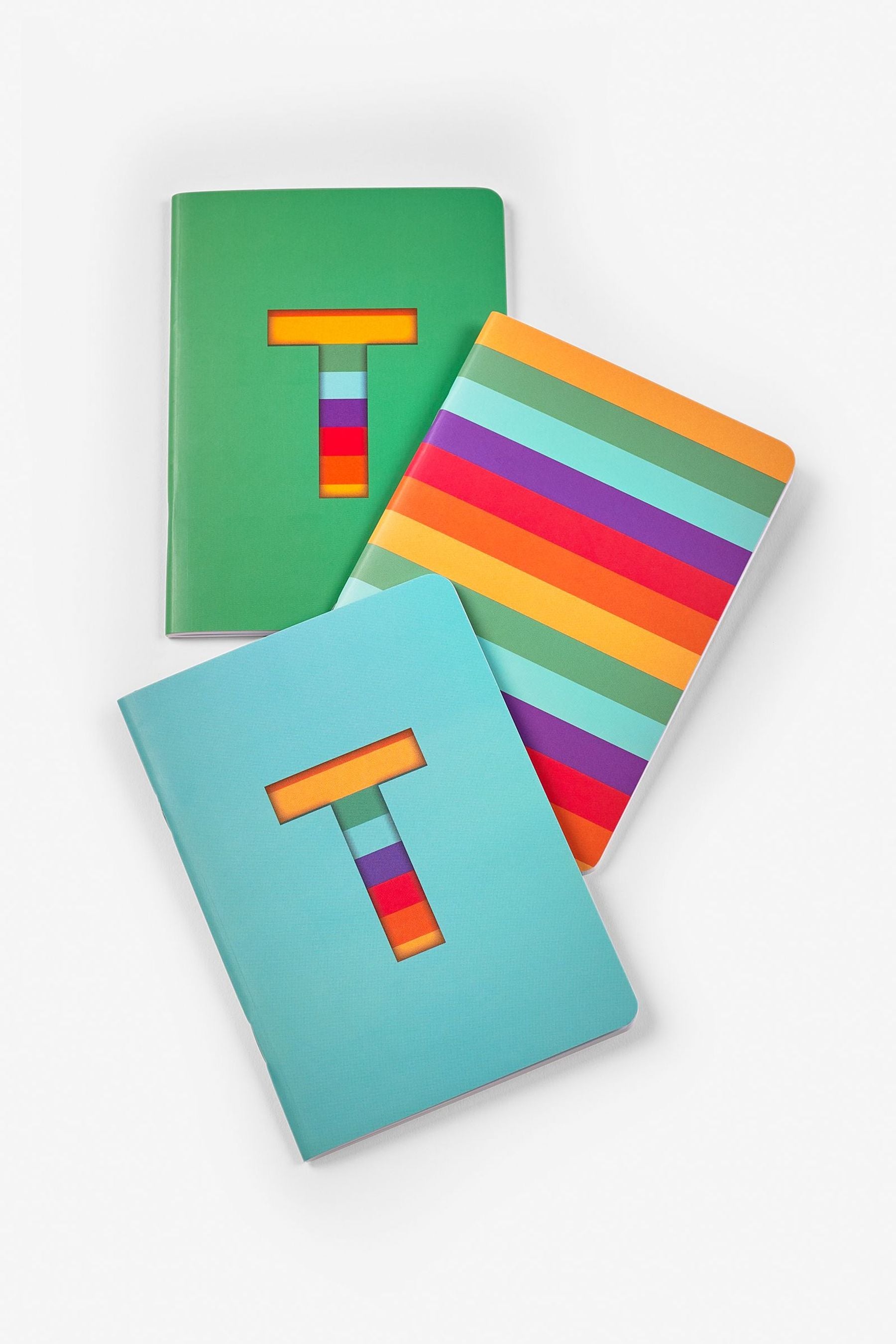 Bright Set of 3 Monogram Brights A6 Notebooks