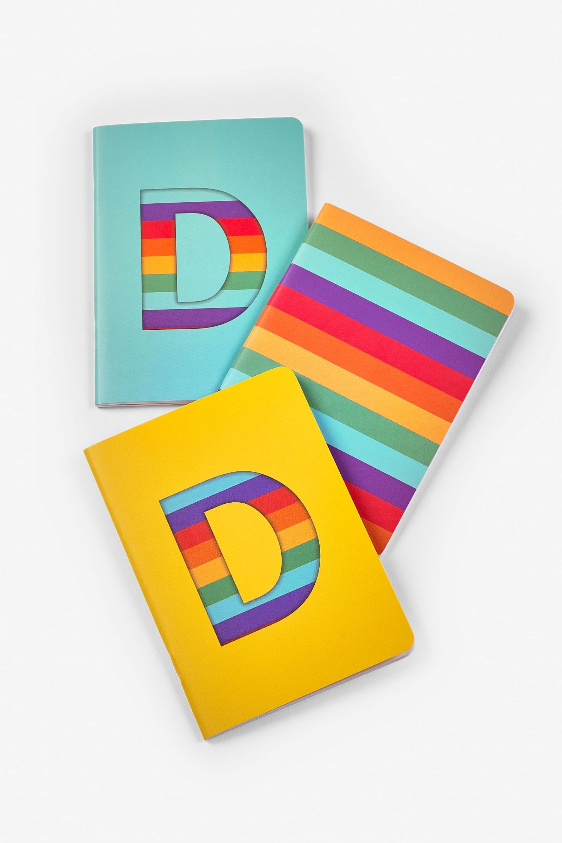 Bright Set of 3 Monogram Brights A6 Notebooks