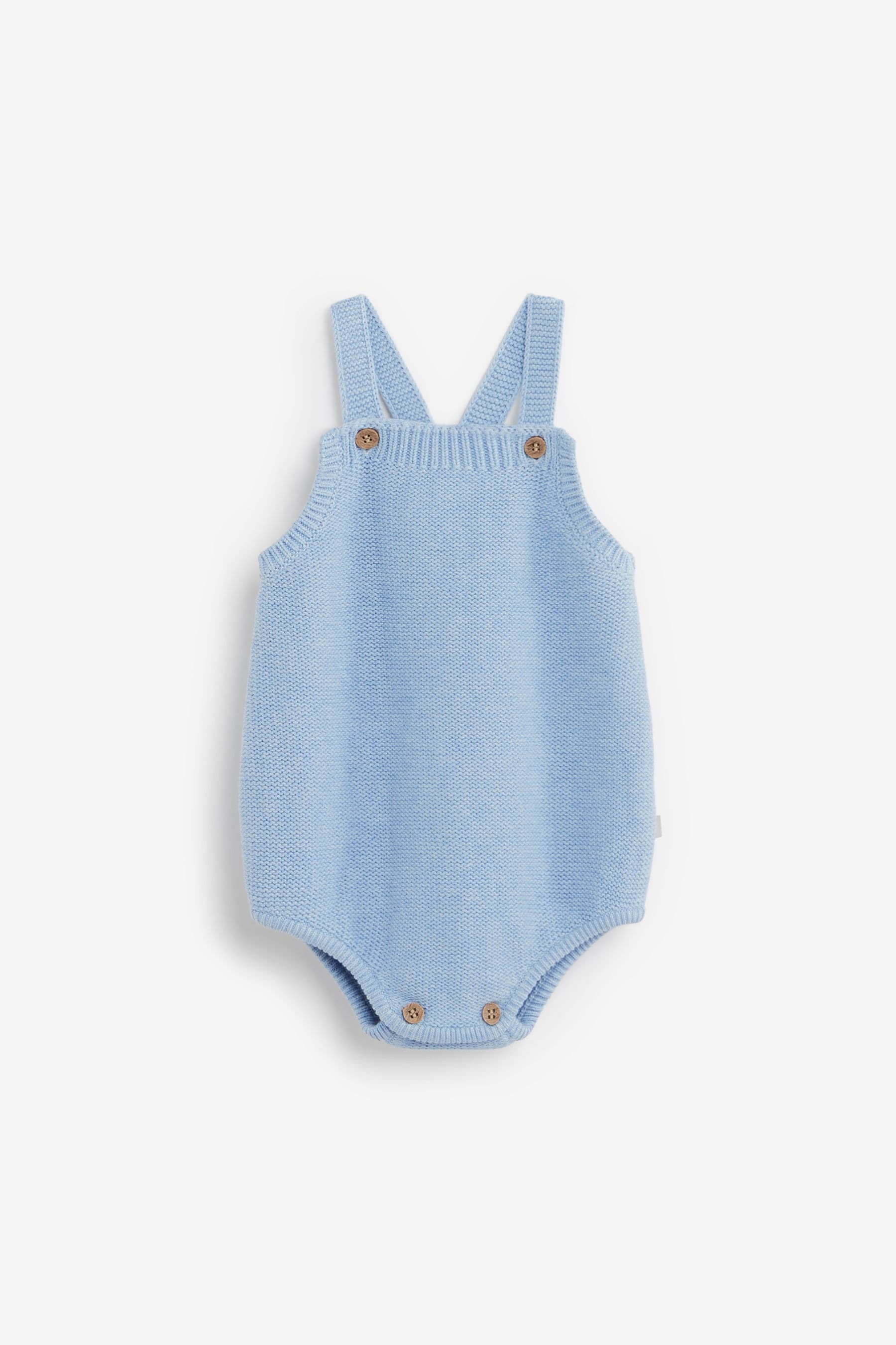 Blue The Little Tailor Stylish Baby Knitted Romper