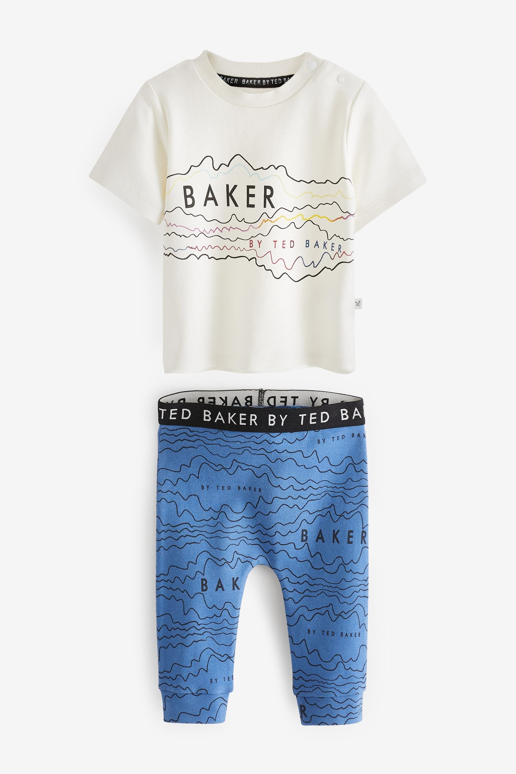 Blue Baker by Ted Baker Blue Graphic T-Shirt And Leggings Set