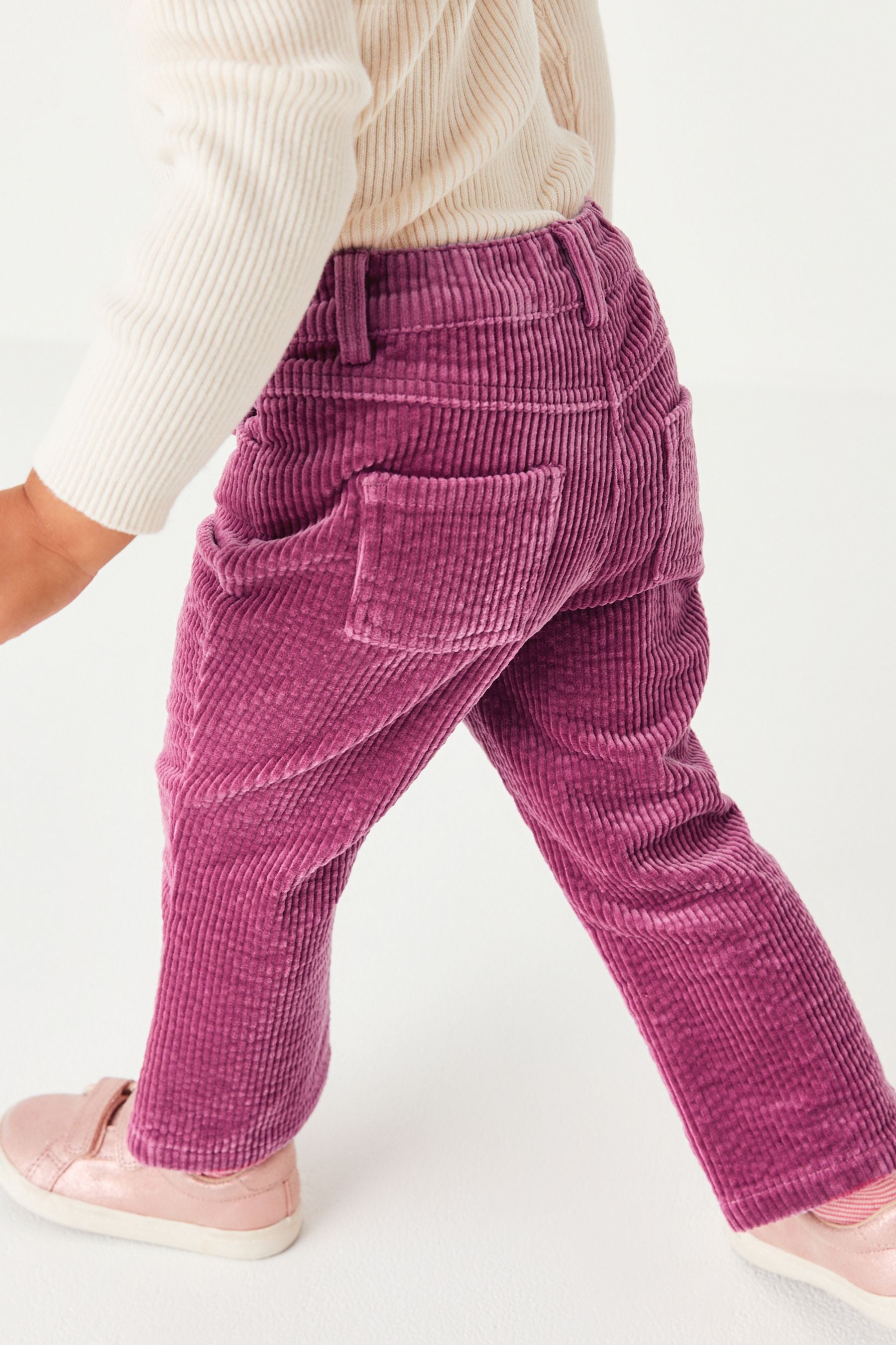 Pink Cord Trousers With Stretch (3mths-7yrs)