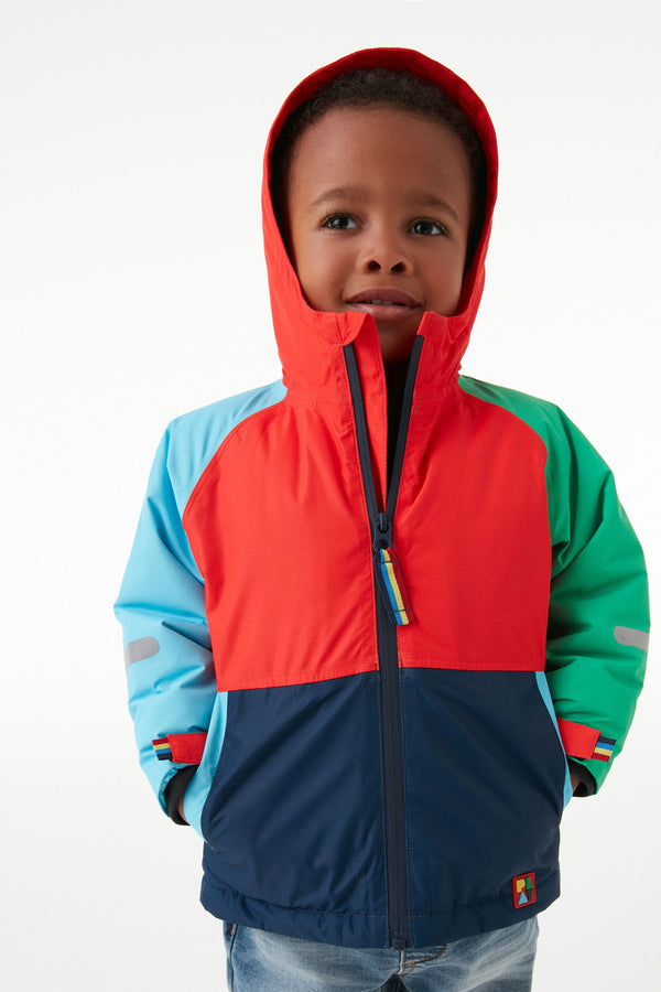 Multi Colourblock Waterproof Jacket (3mths-7yrs)