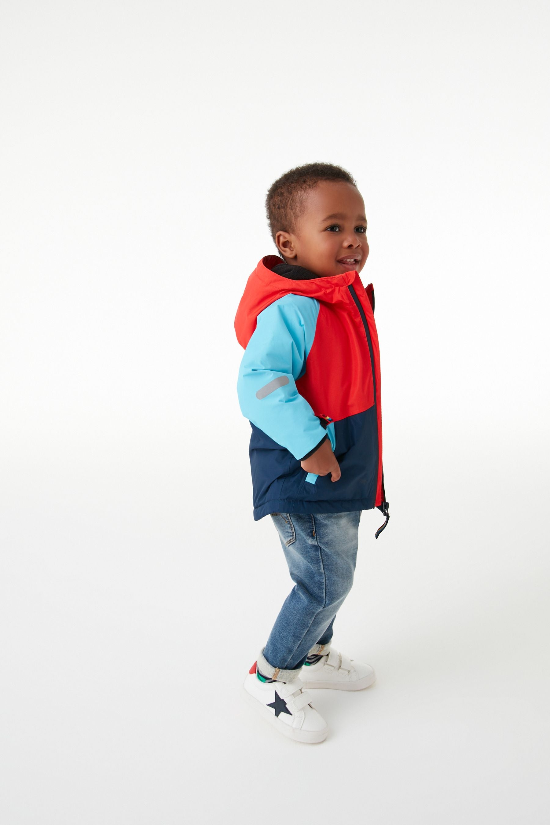 Multi Colourblock Waterproof Jacket (3mths-7yrs)