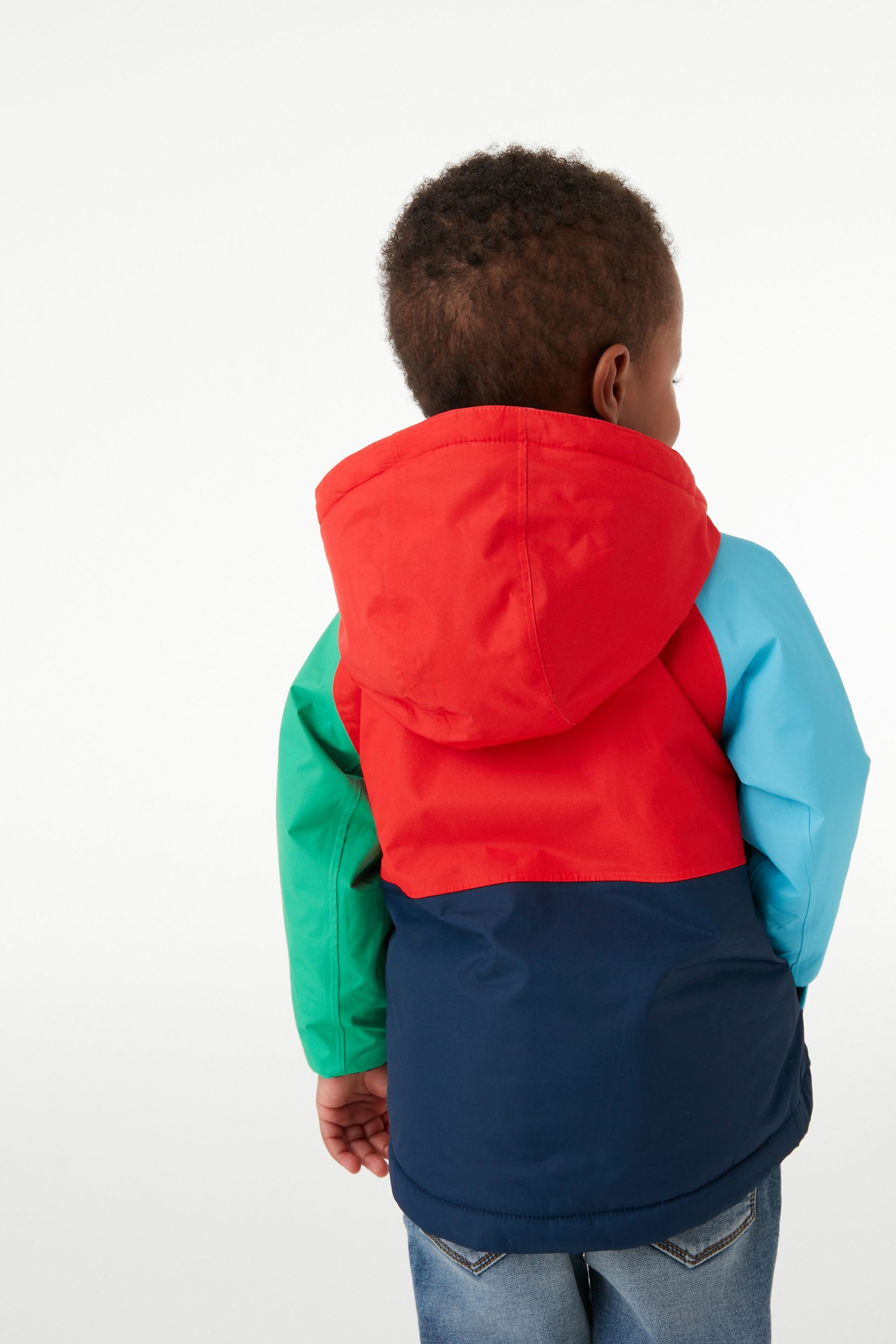 Multi Colourblock Waterproof Jacket (3mths-7yrs)