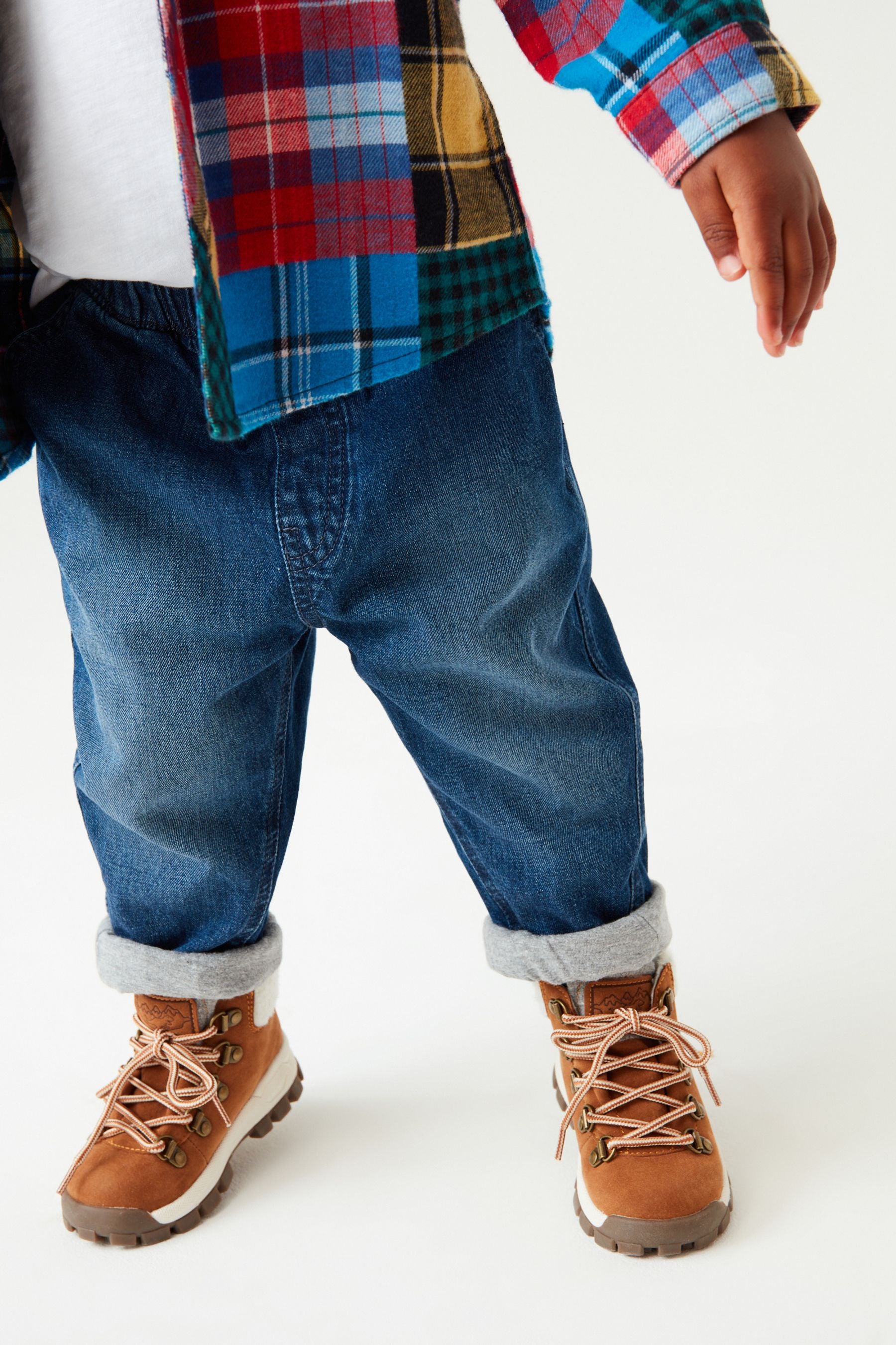 Mid Blue Jersey Lined Jeans (3mths-7yrs)