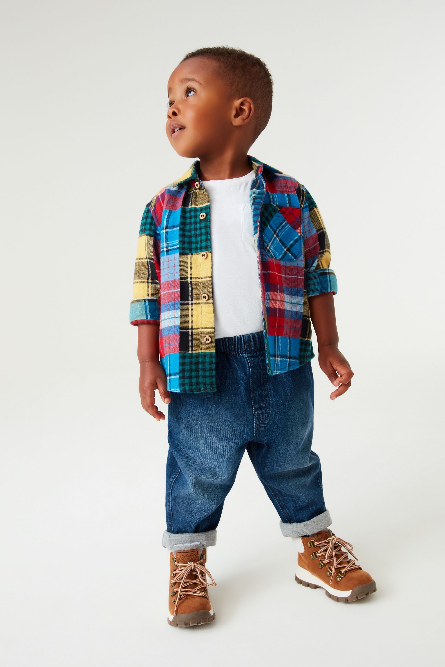 Mid Blue Jersey Lined Jeans (3mths-7yrs)