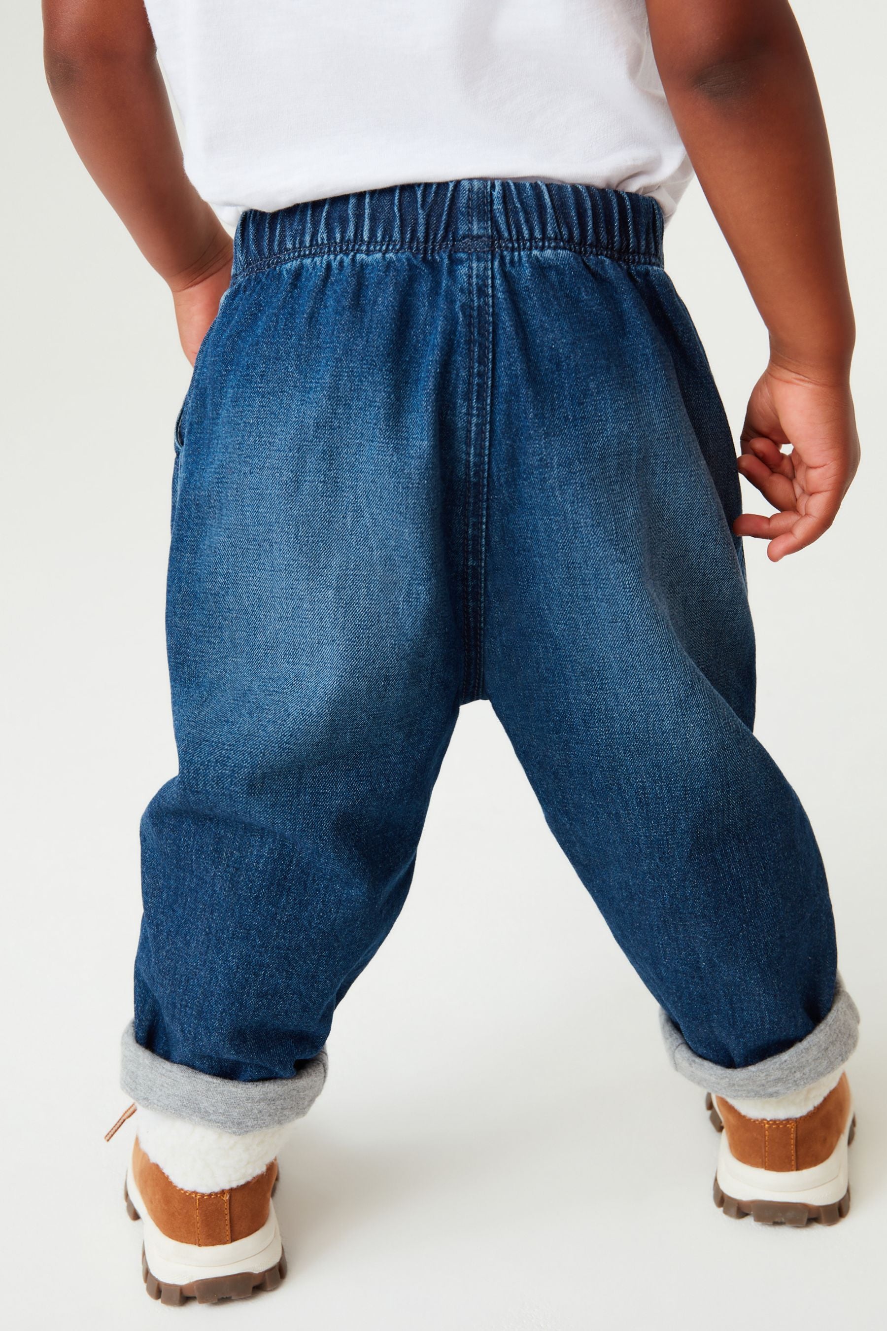 Mid Blue Jersey Lined Jeans (3mths-7yrs)