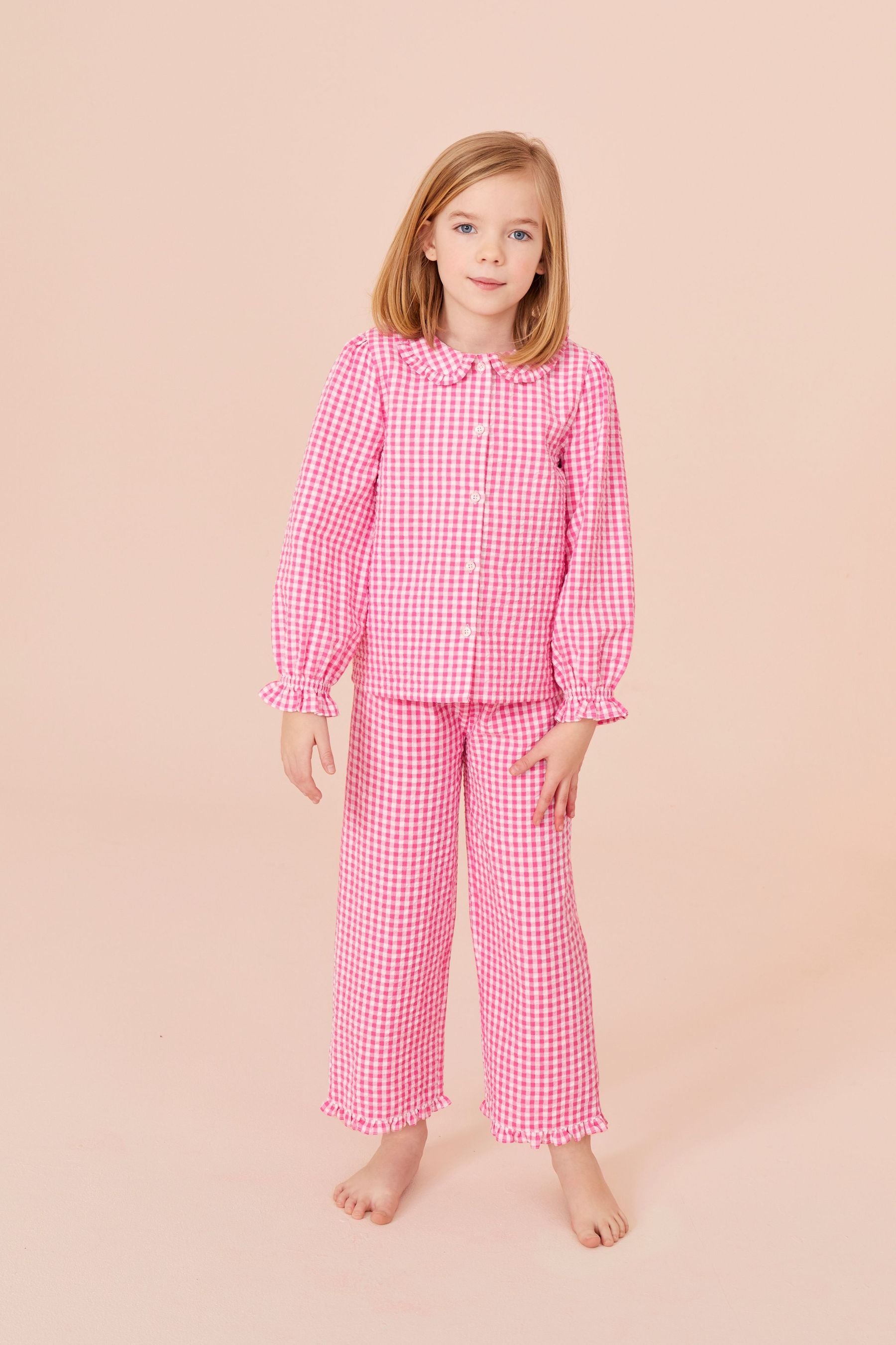 Check Laura Ashley Woven Button Through Pyjamas