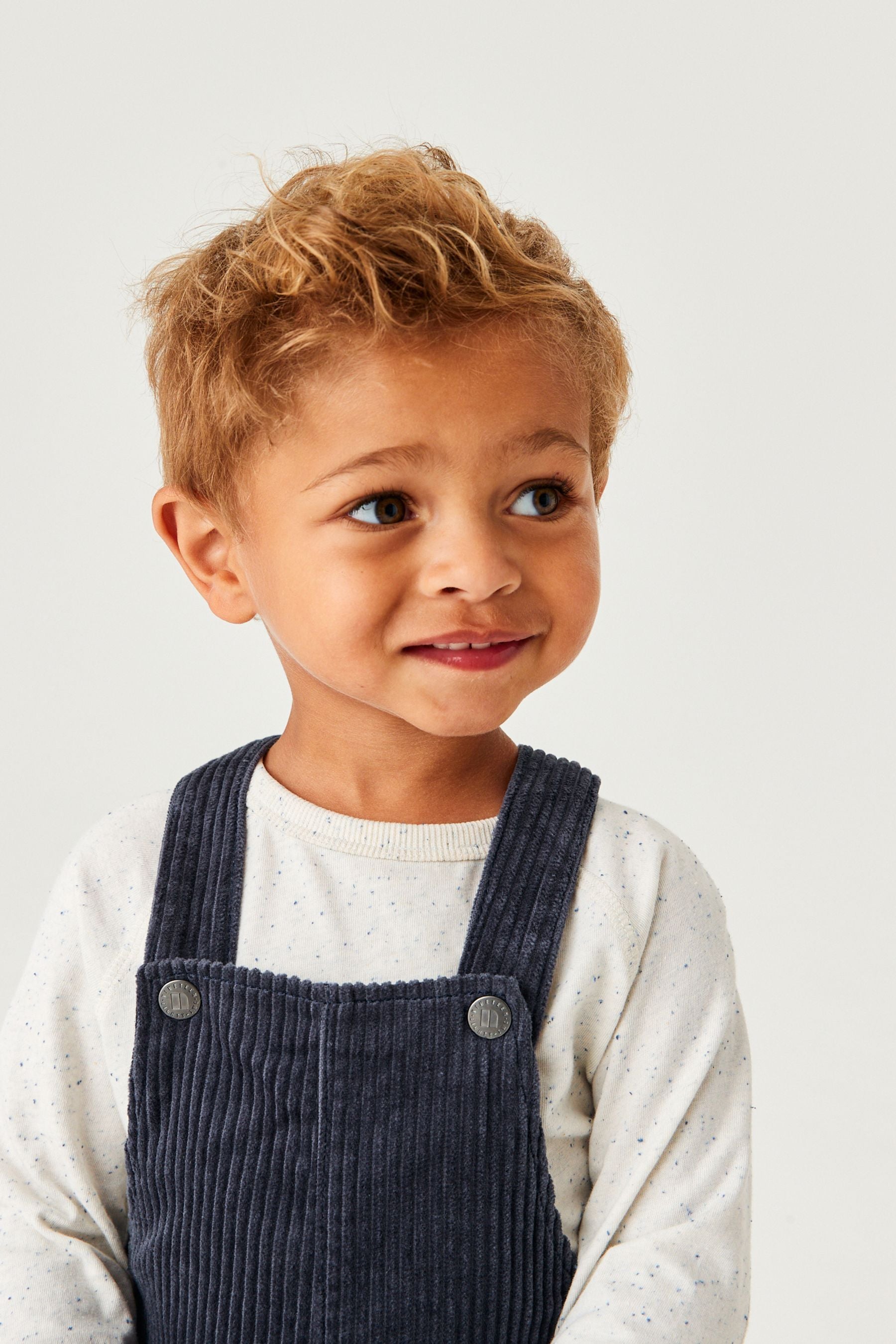 Indigo Blue Jumbo Cord Lined Dungarees (3mths-7yrs)