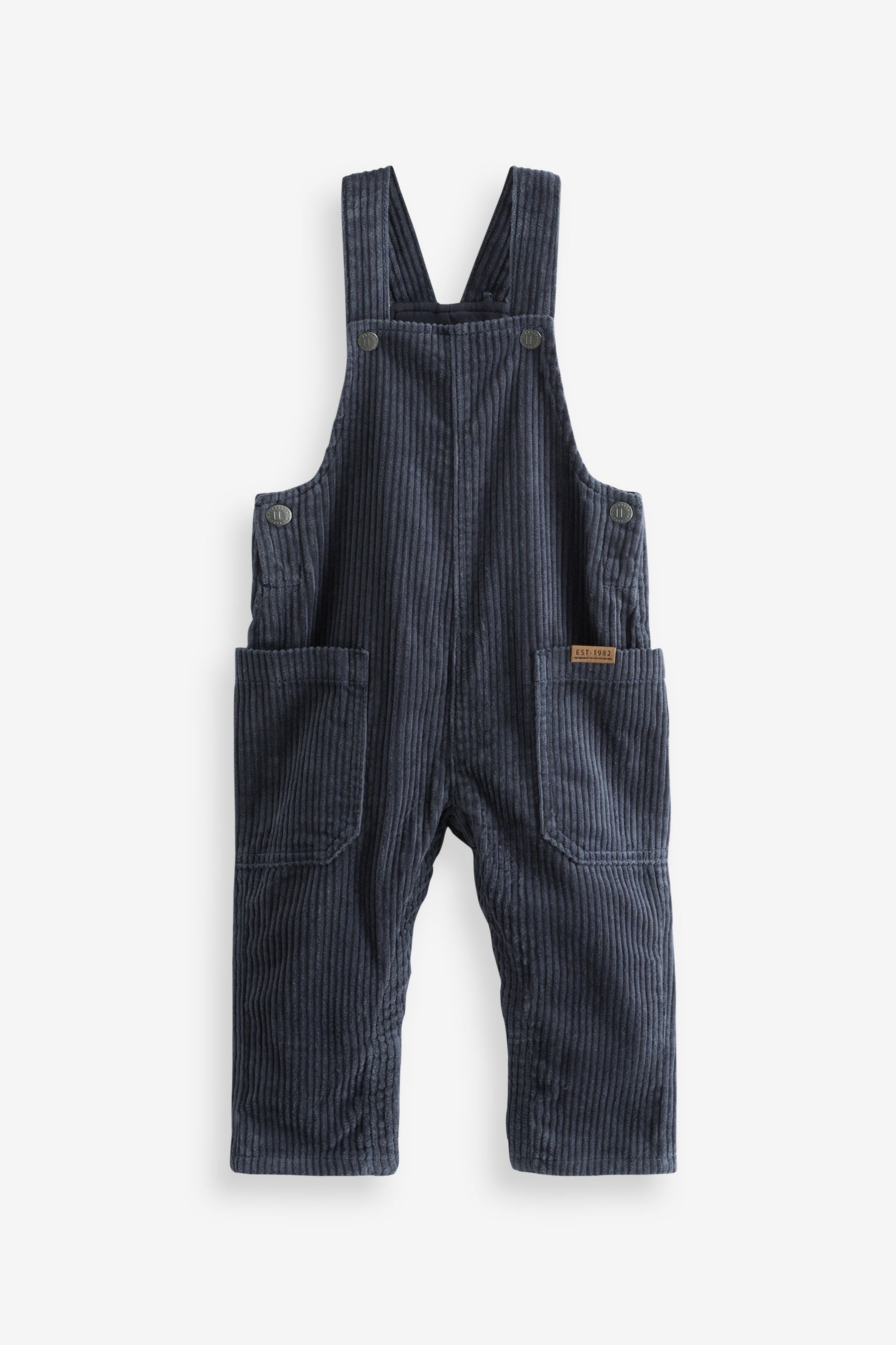 Indigo Blue Jumbo Cord Lined Dungarees (3mths-7yrs)