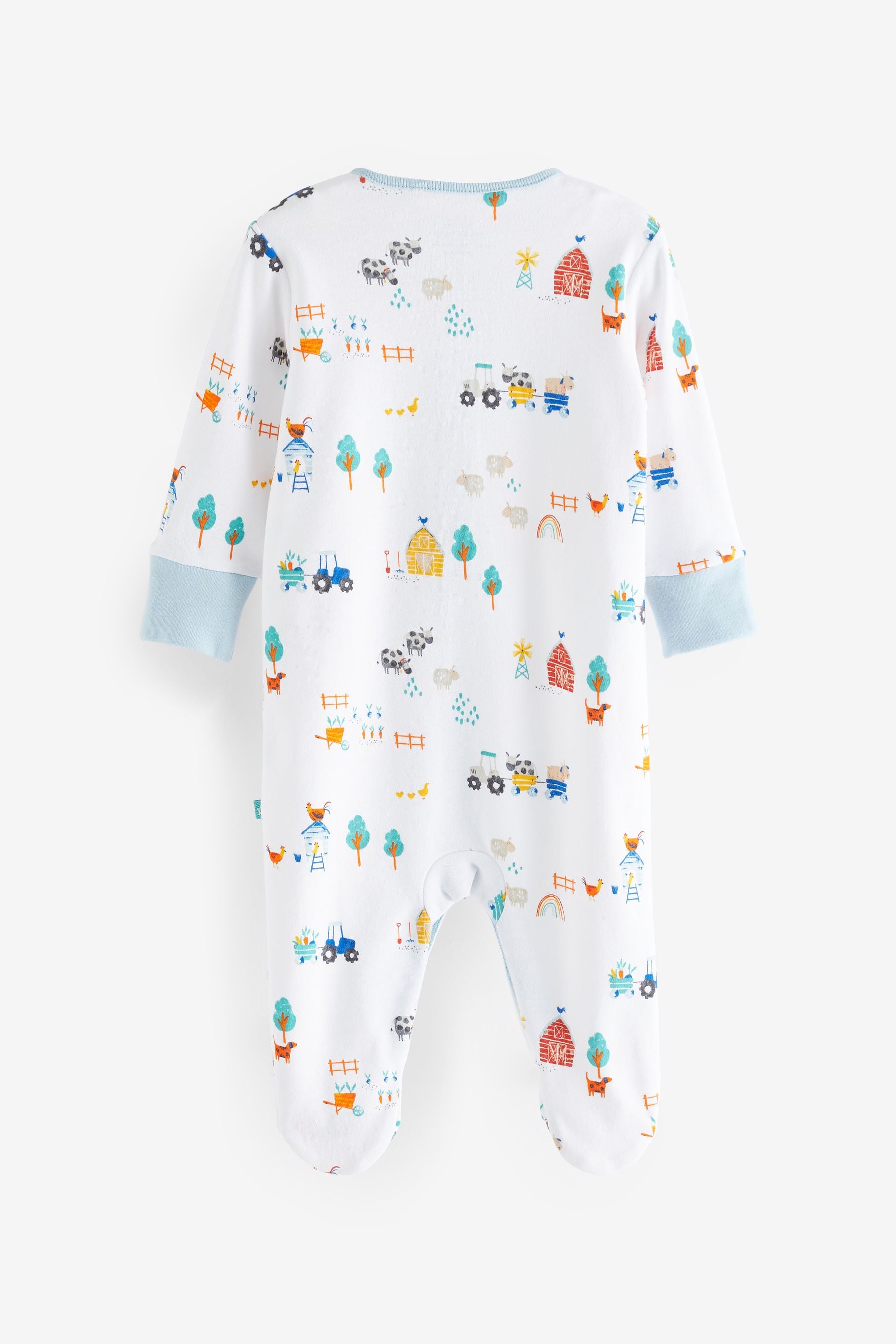 Multi Baby Sleepsuits 3 Pack (0-2yrs)