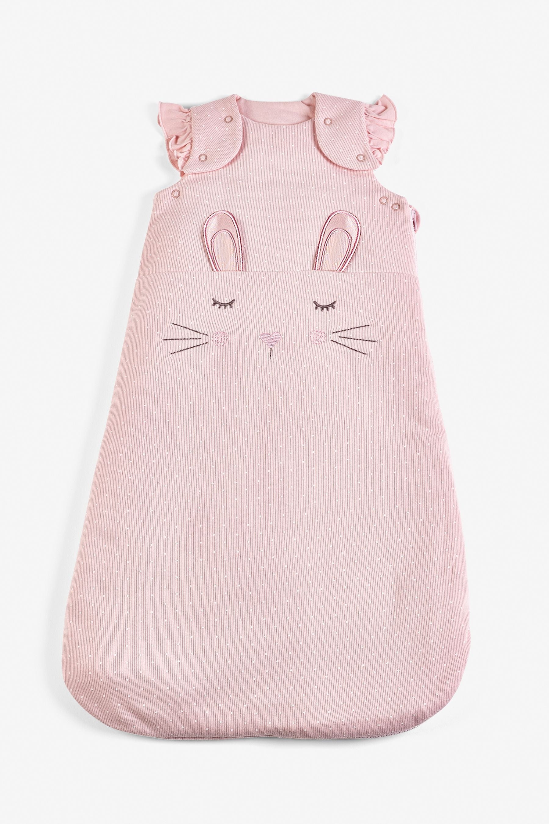 Pink Bunny Baby 100% Cotton 2.5 Tog Sleep Bag