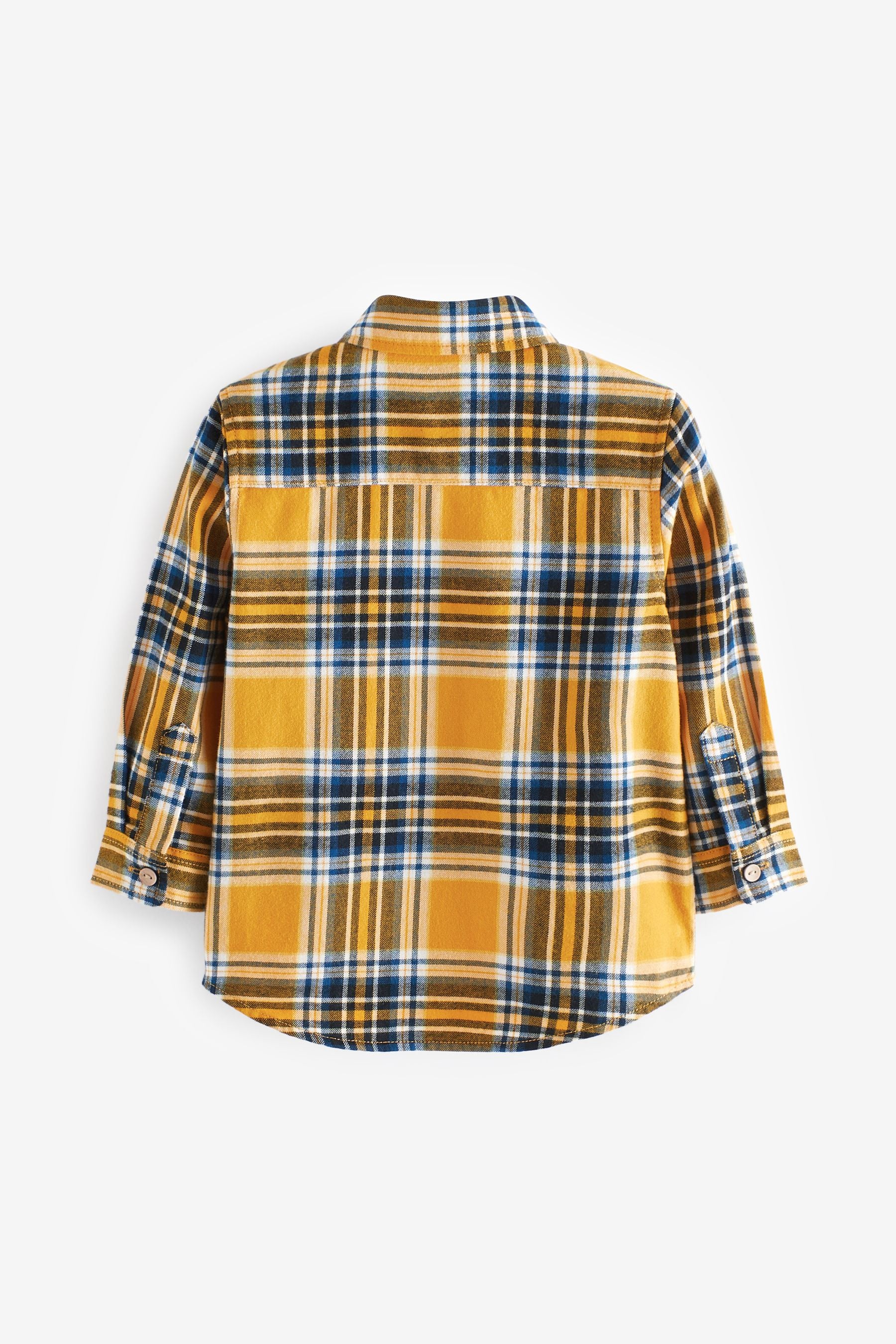 Yellow Long Sleeve Check Shirt (3mths-7yrs)