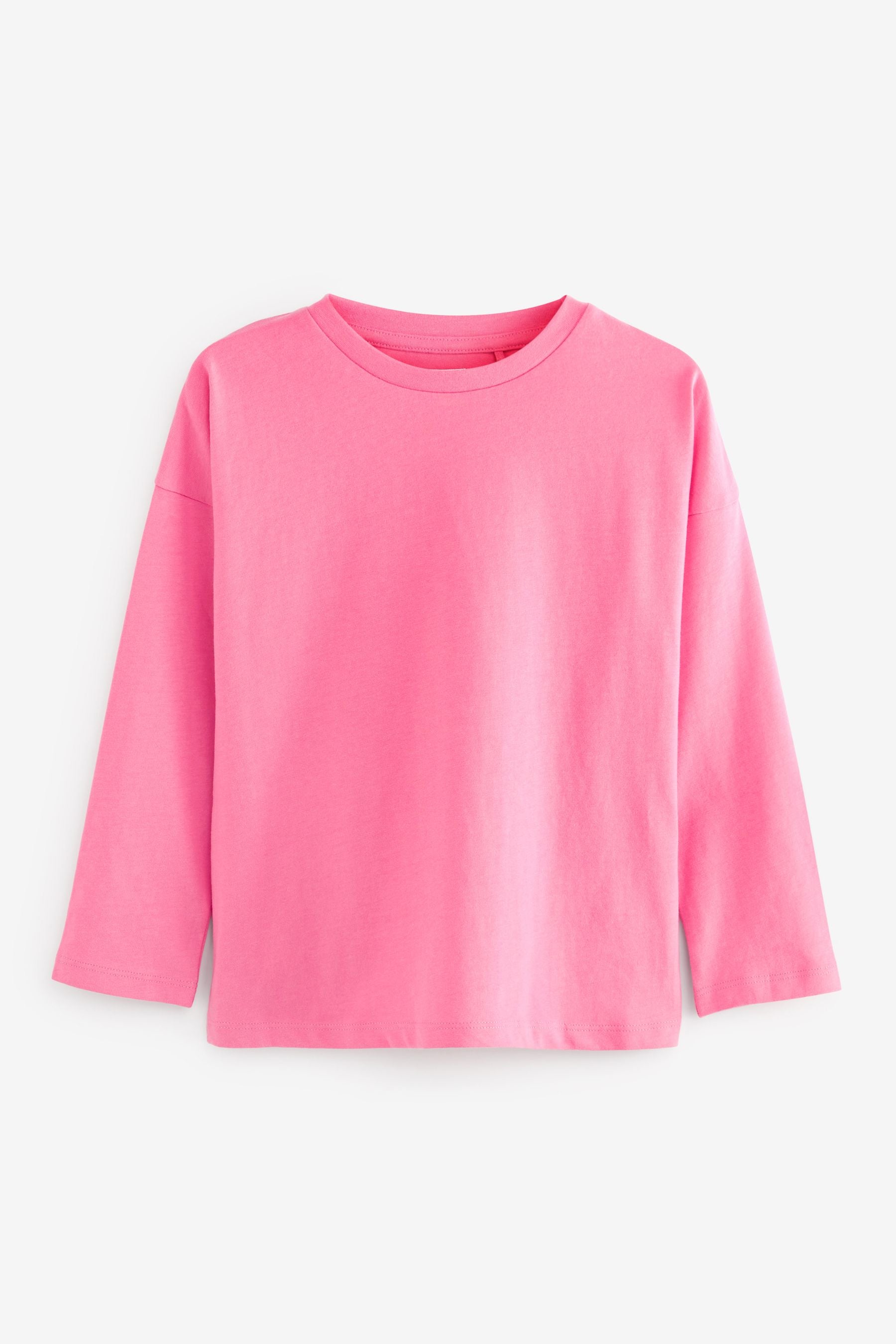 Pink Long Sleeve Basic T-Shirt (3-16yrs)