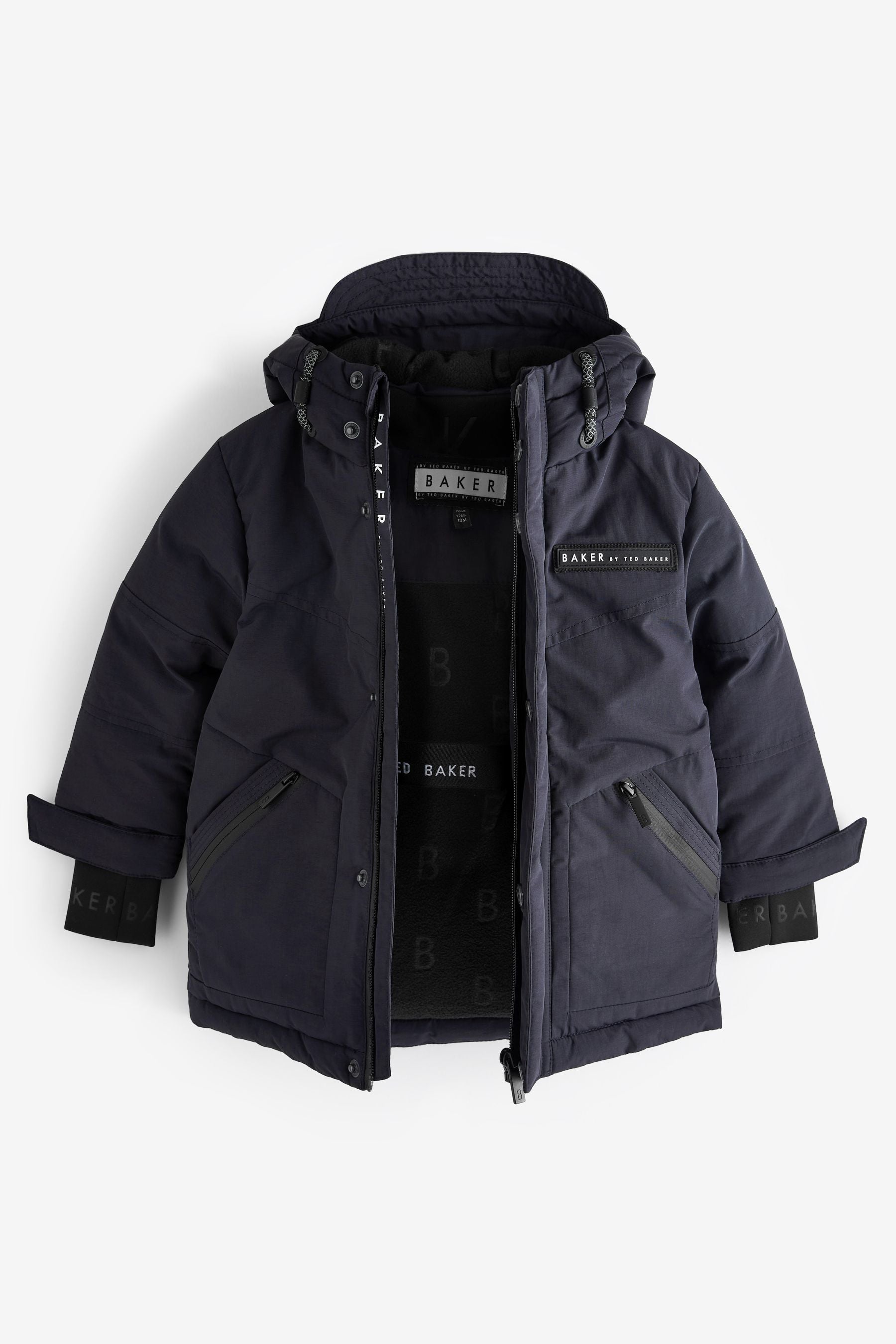 Navy Blue Baker by Ted Baker Shower Resistant Parka