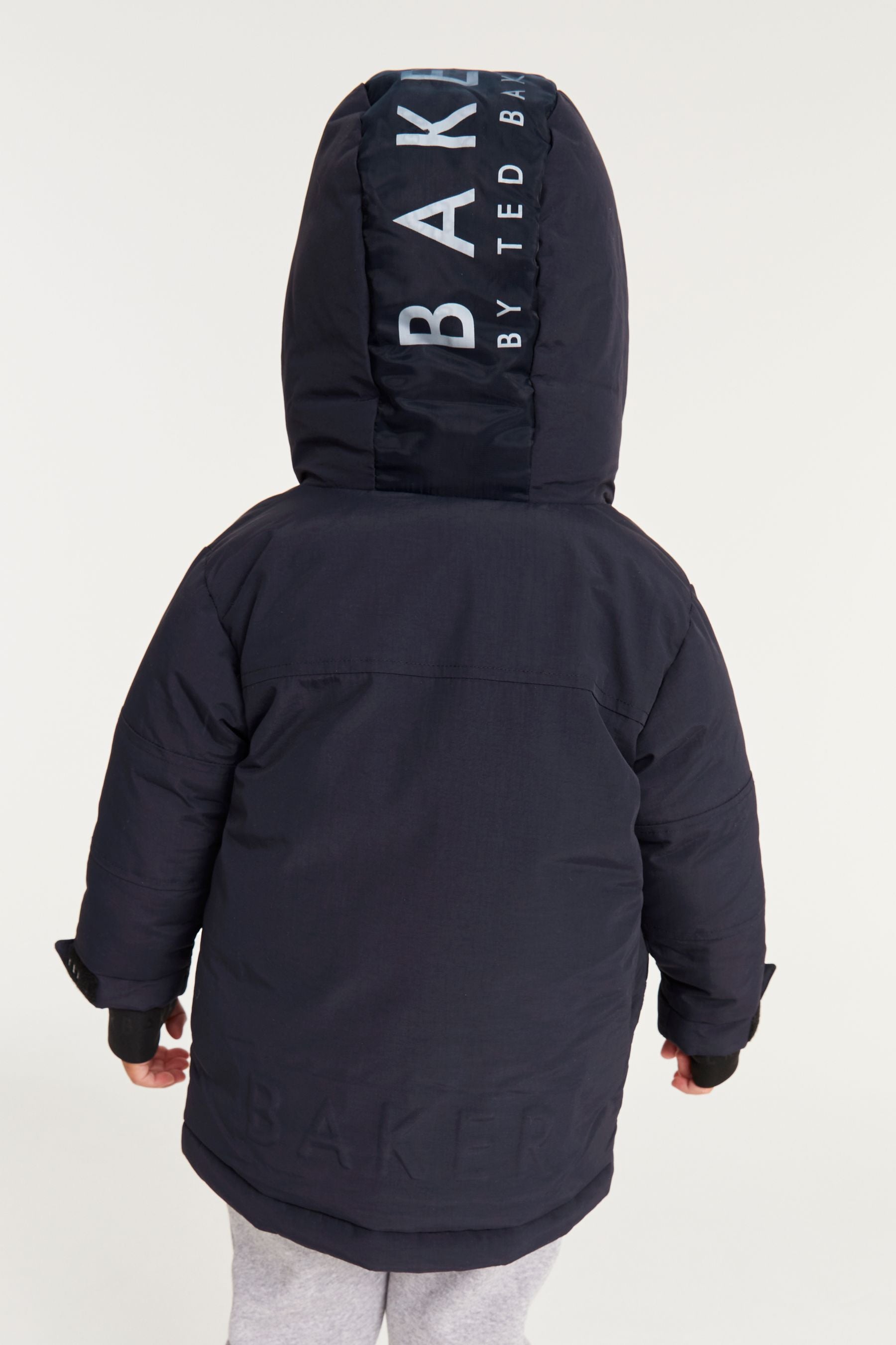 Navy Blue Baker by Ted Baker Shower Resistant Parka