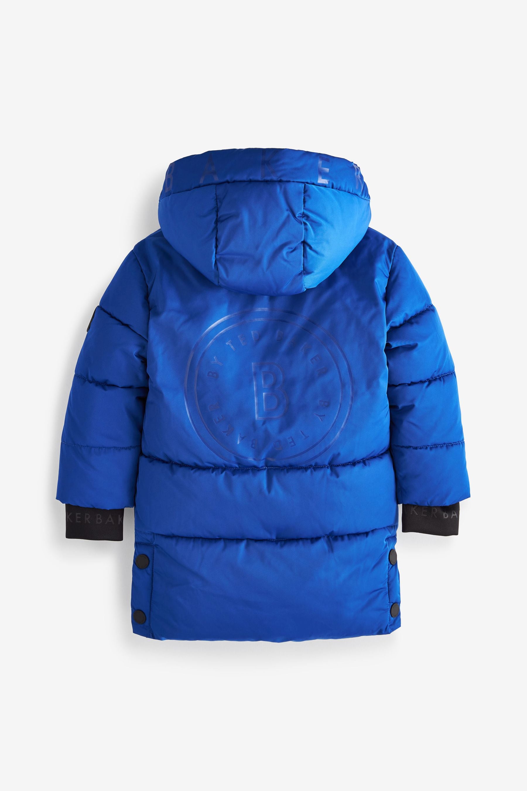 Blue Baker by Ted Baker Blue Longline Shower Resistant Padded Coat