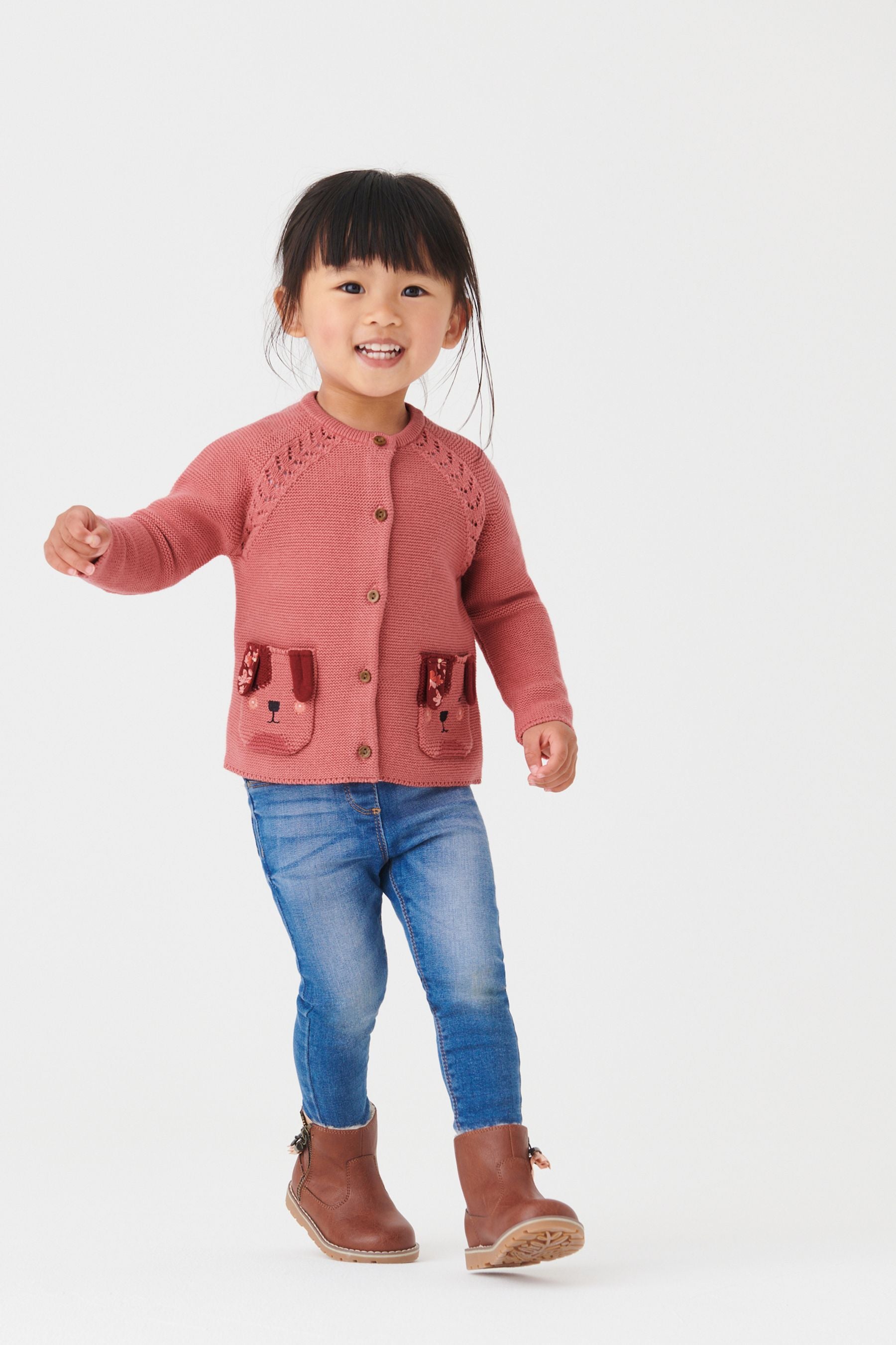 Pink Character Cardigan (3mths-7yrs)