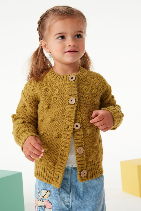 Green Chunky Cardigan (3mths-10yrs)