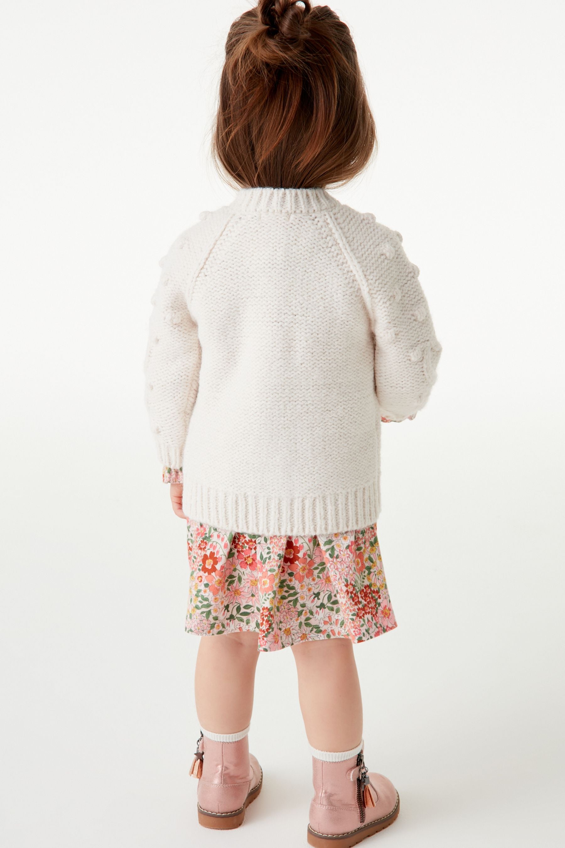 Ecru Marl Chunky Cardigan (3mths-10yrs)