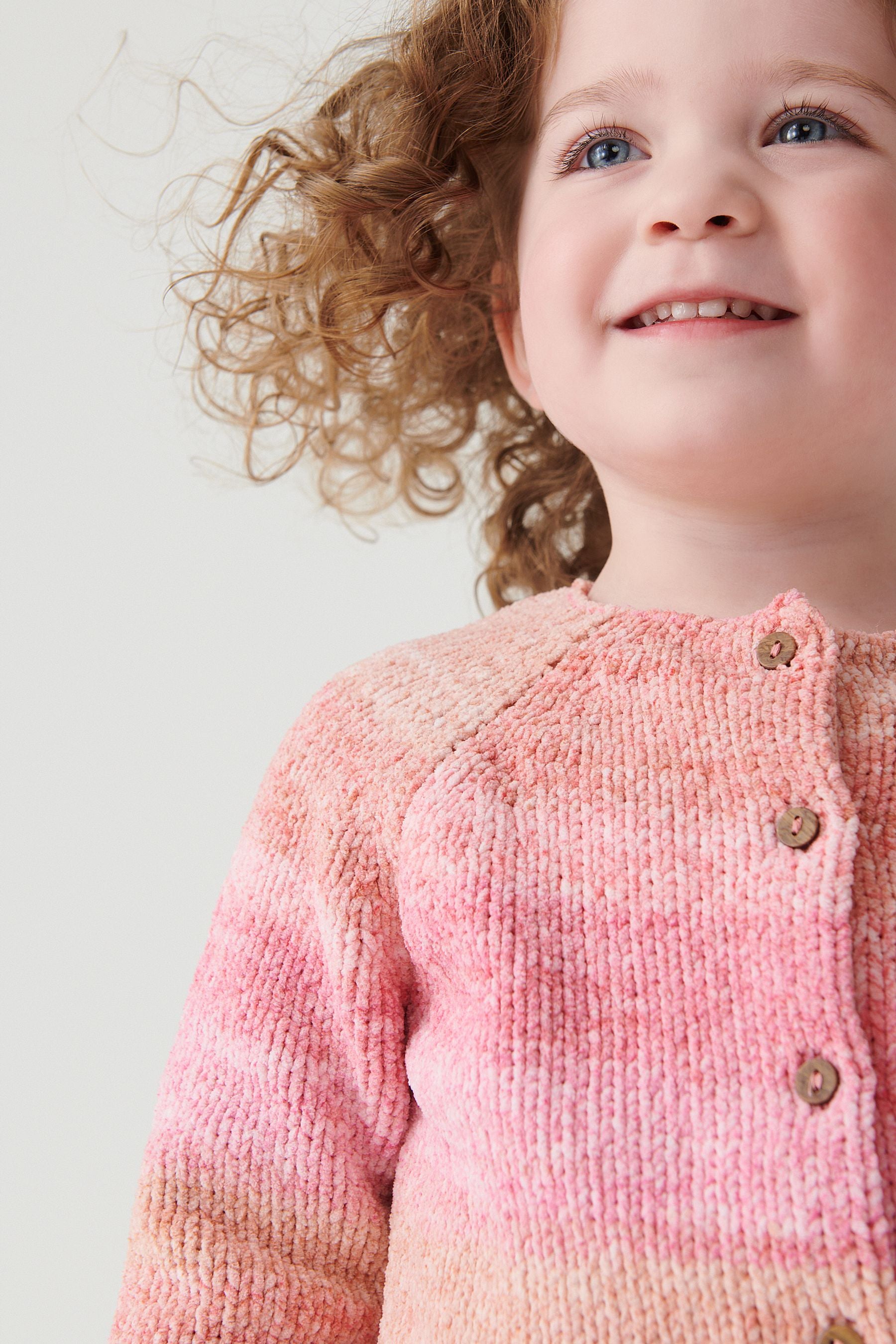 Pink Super Soft Chenille Cardigan (3mths-7yrs)