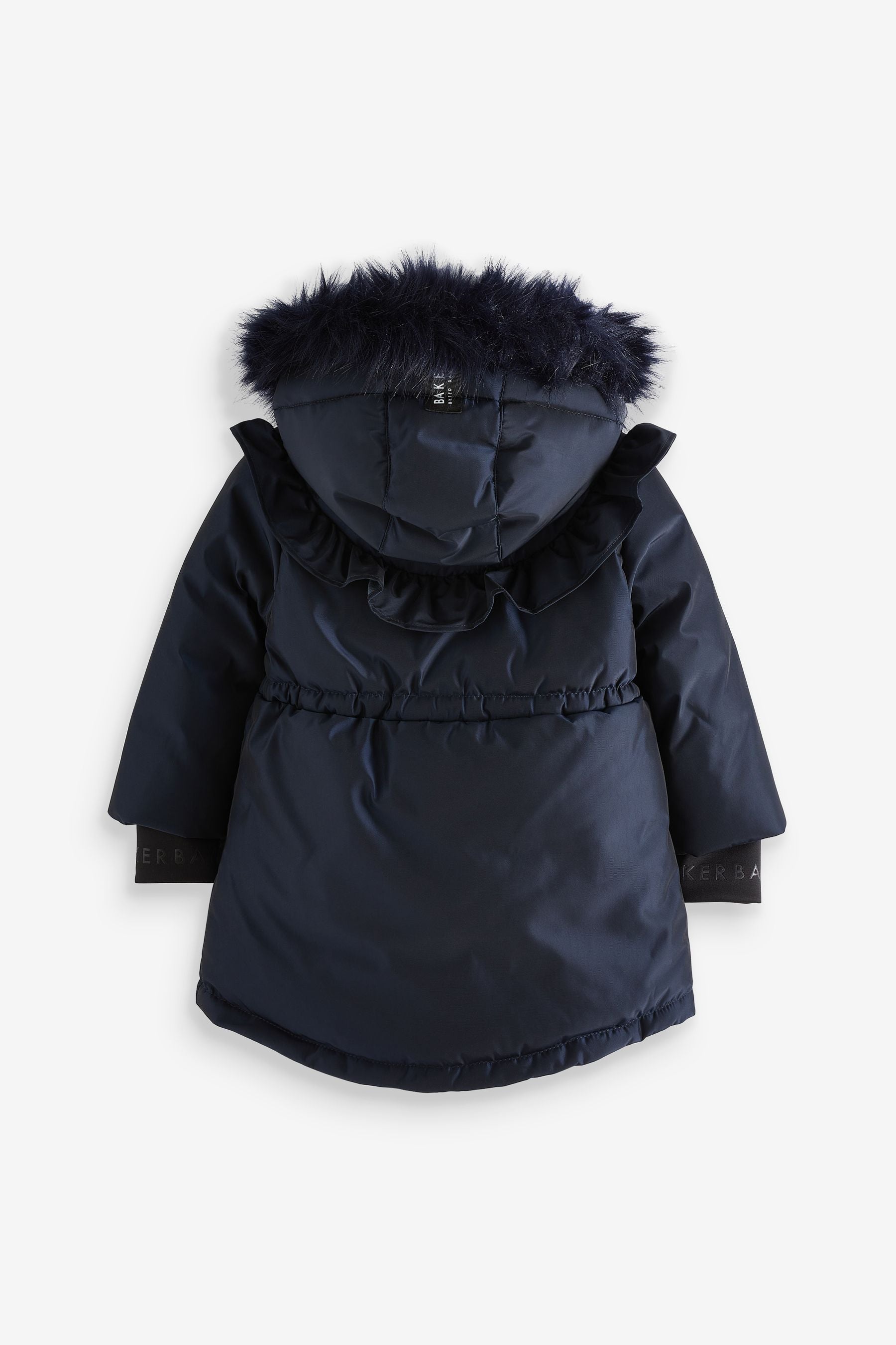 Navy Baker by Ted Baker Shower Resistant Frill Parka