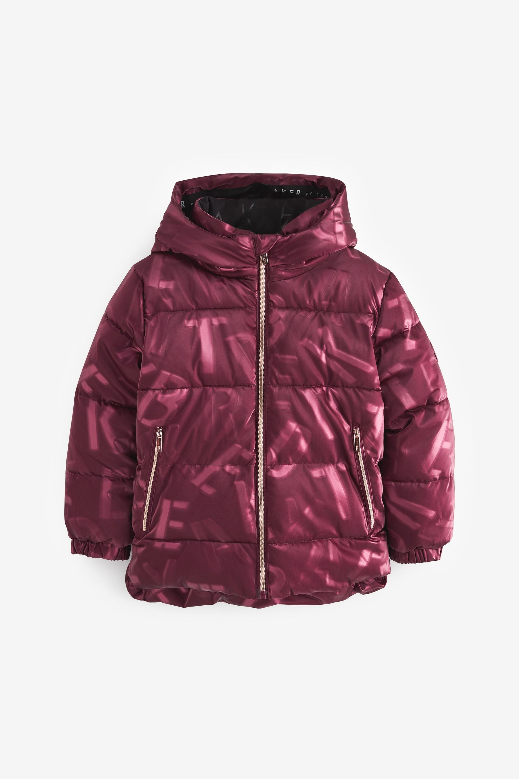 Purple Baker by Ted Baker Burgandy Gloss Coat