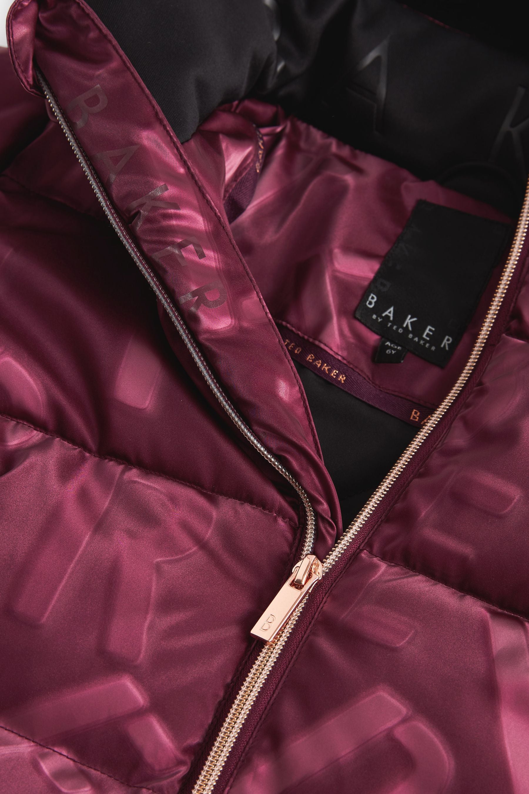 Purple Baker by Ted Baker Burgandy Gloss Coat