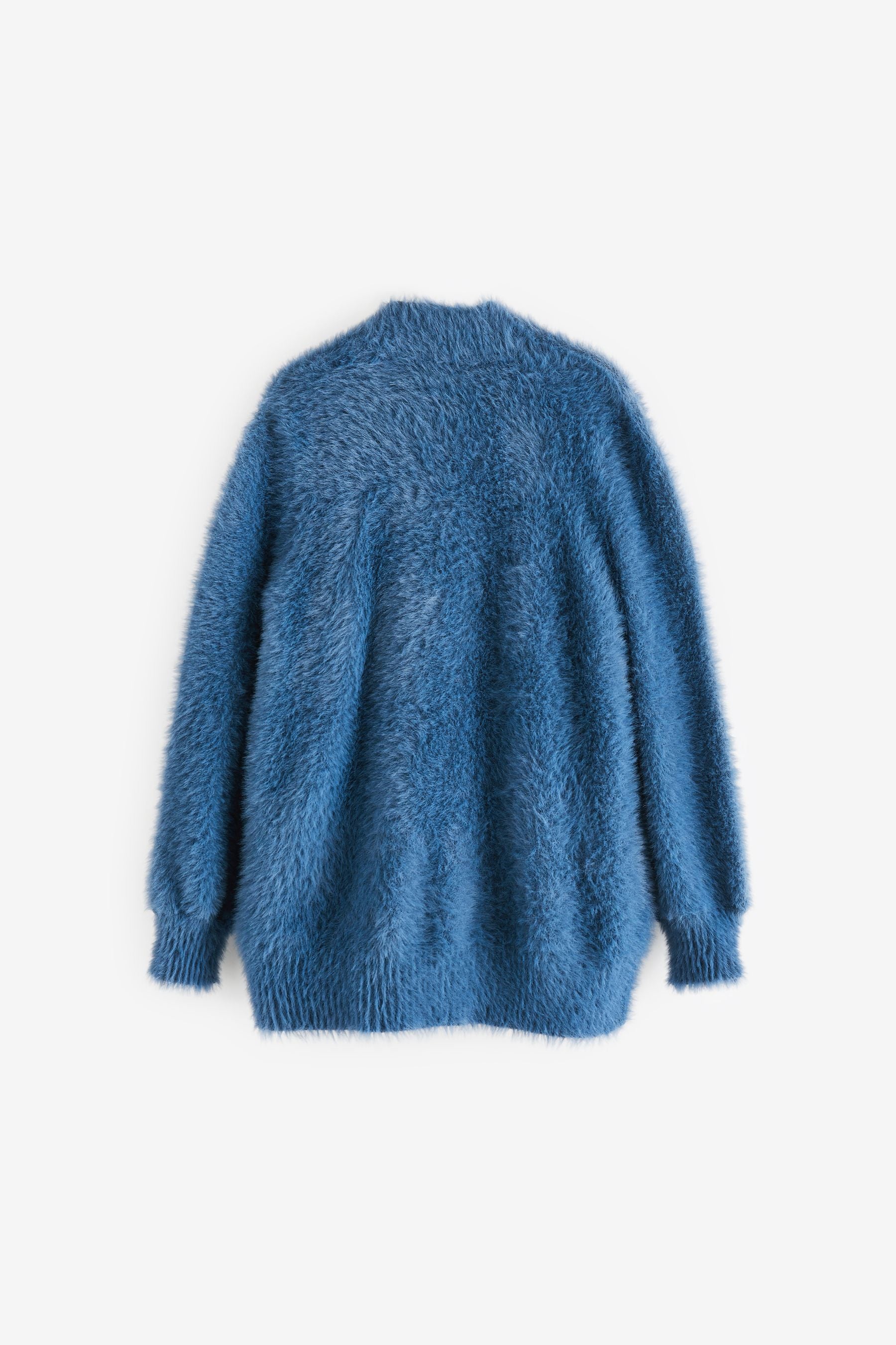 Light Blue Fluffy Long Cardigan (3-16yrs)