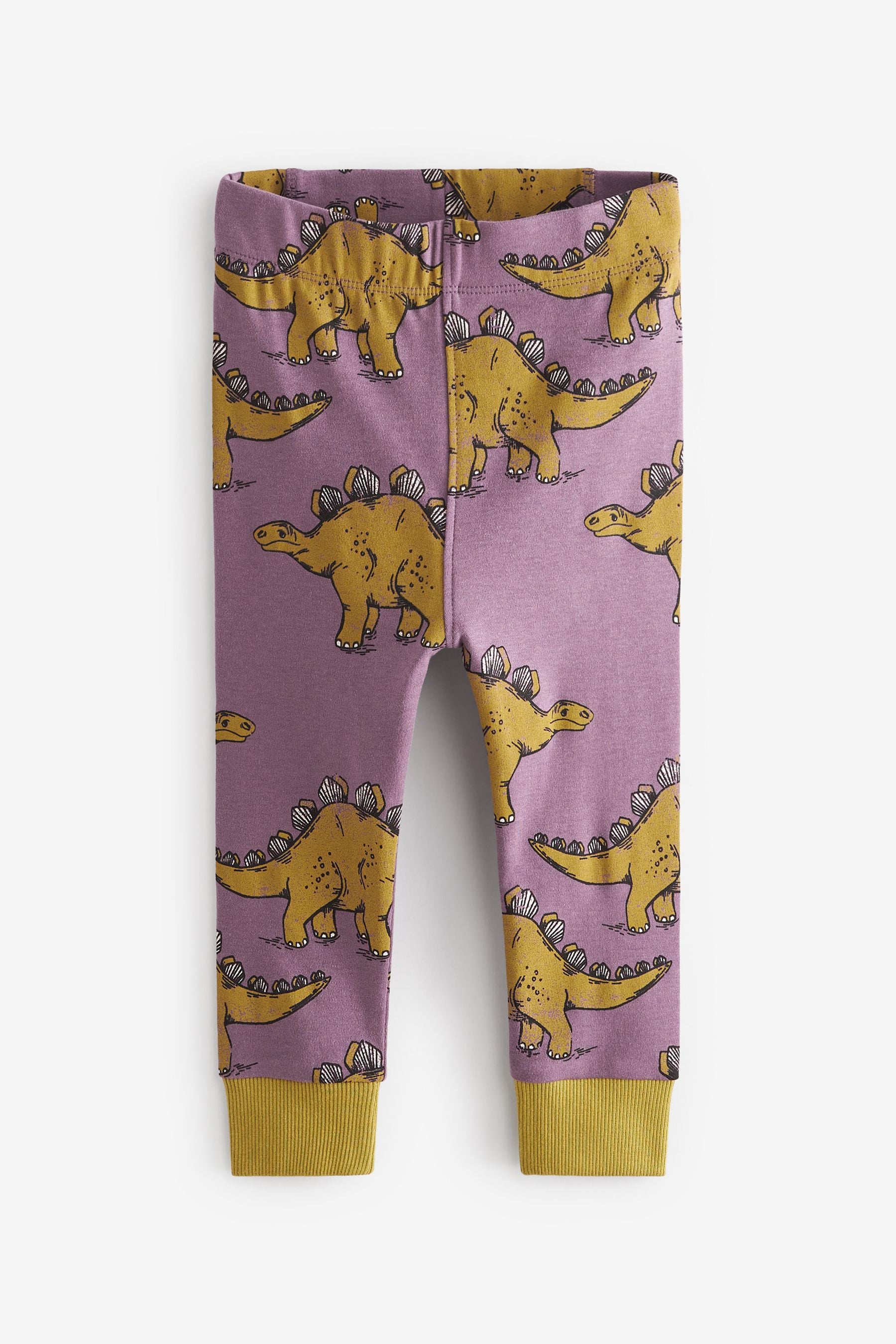 Green/Purple Dino 3 Pack Snuggle Pyjamas (9mths-12yrs)