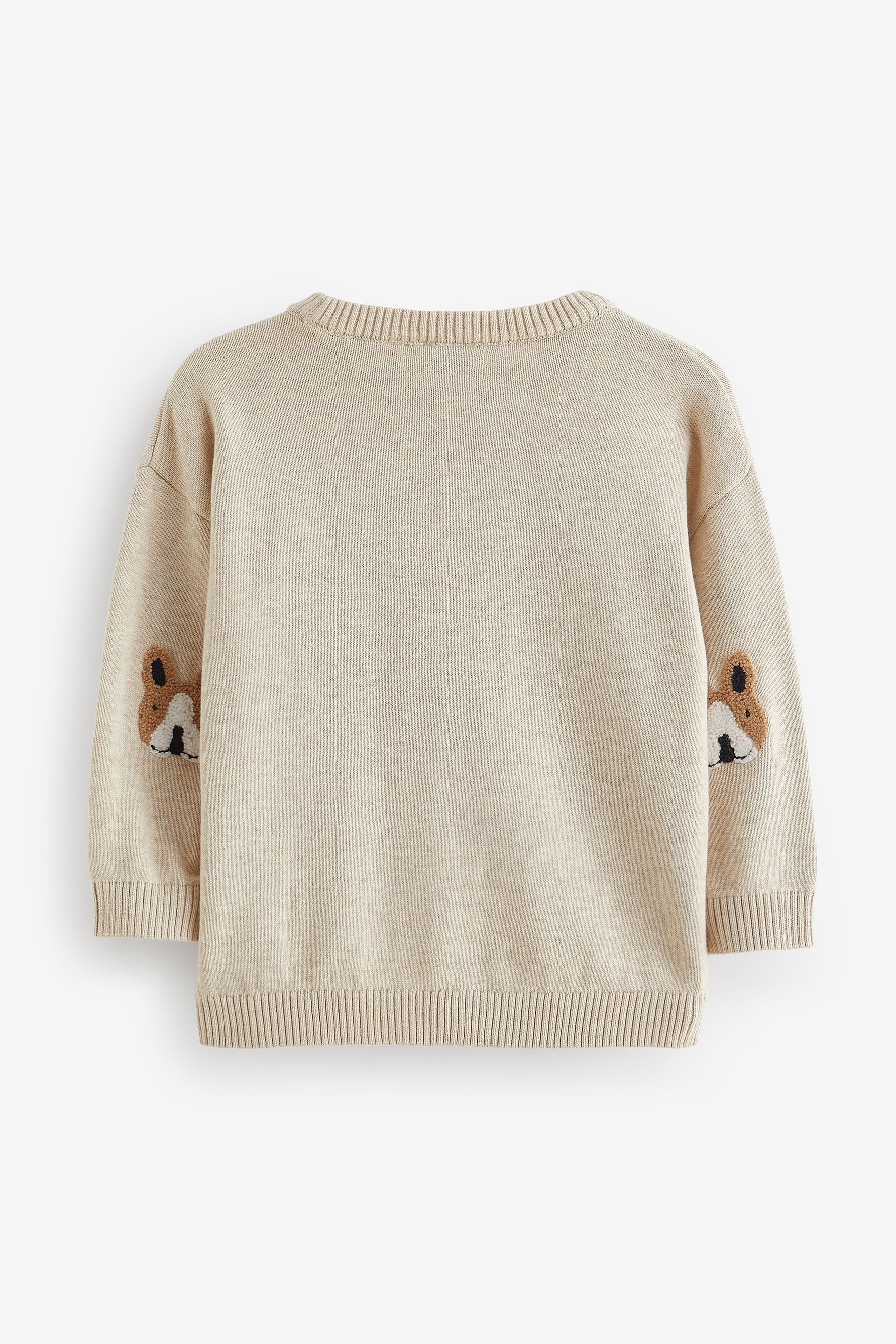 Neutral Character Dogs Knit Crew Jumper (3mths-7yrs)