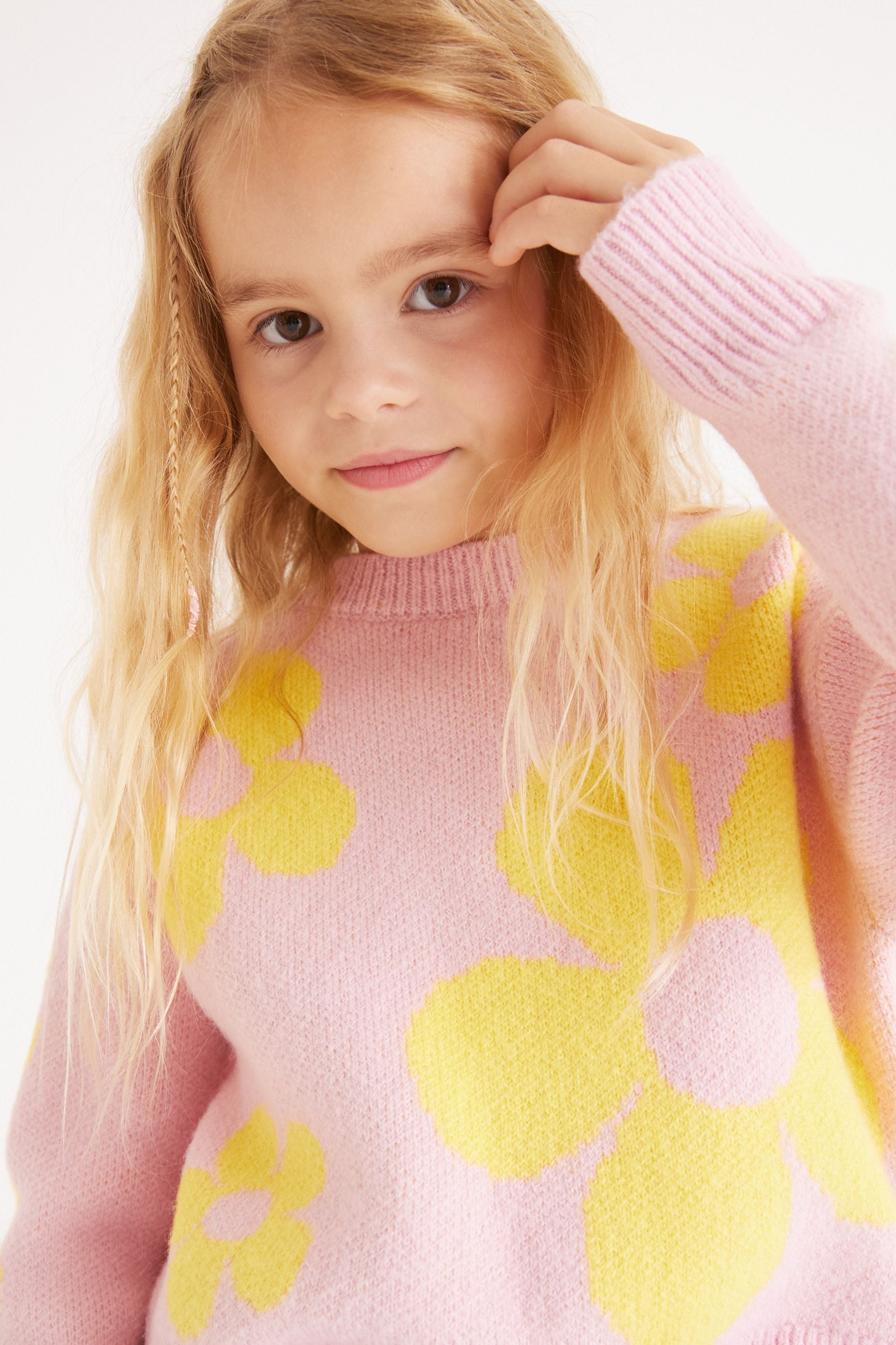 Pink Floral Jumper (3-16yrs)