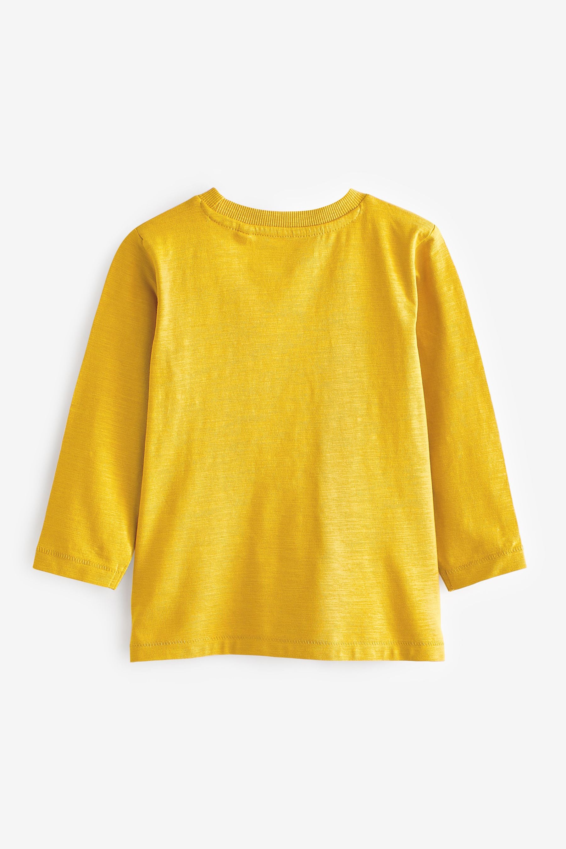 Yellow Digger Long Sleeve Pocket T-Shirt (3mths-7yrs)