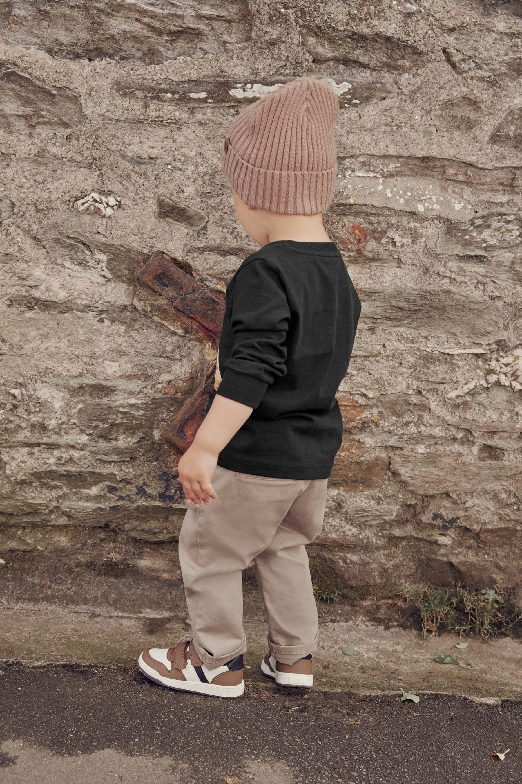 Black Beary Cool Long Sleeve Character T-Shirt (3mths-7yrs)