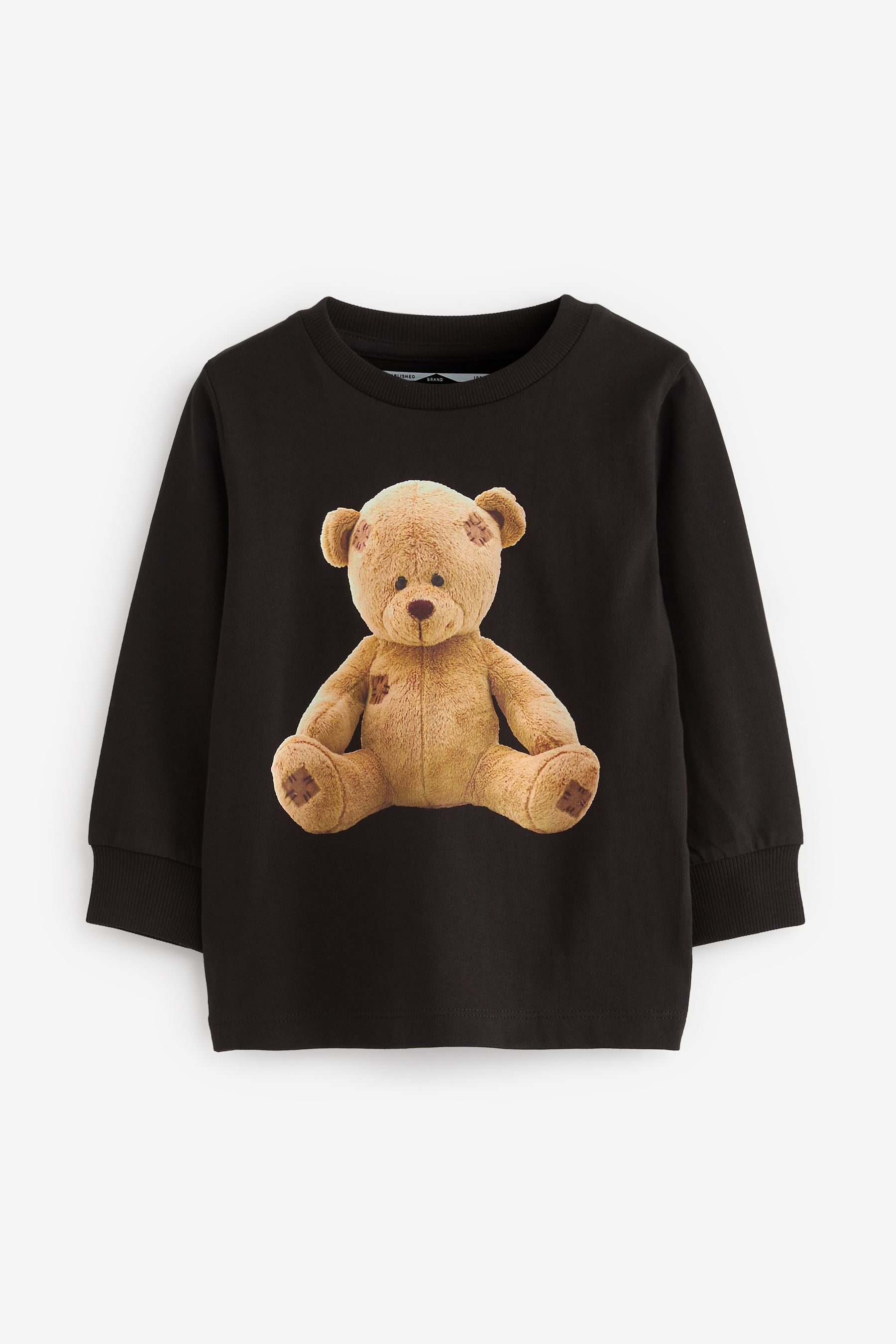 Black Beary Cool Long Sleeve Character T-Shirt (3mths-7yrs)