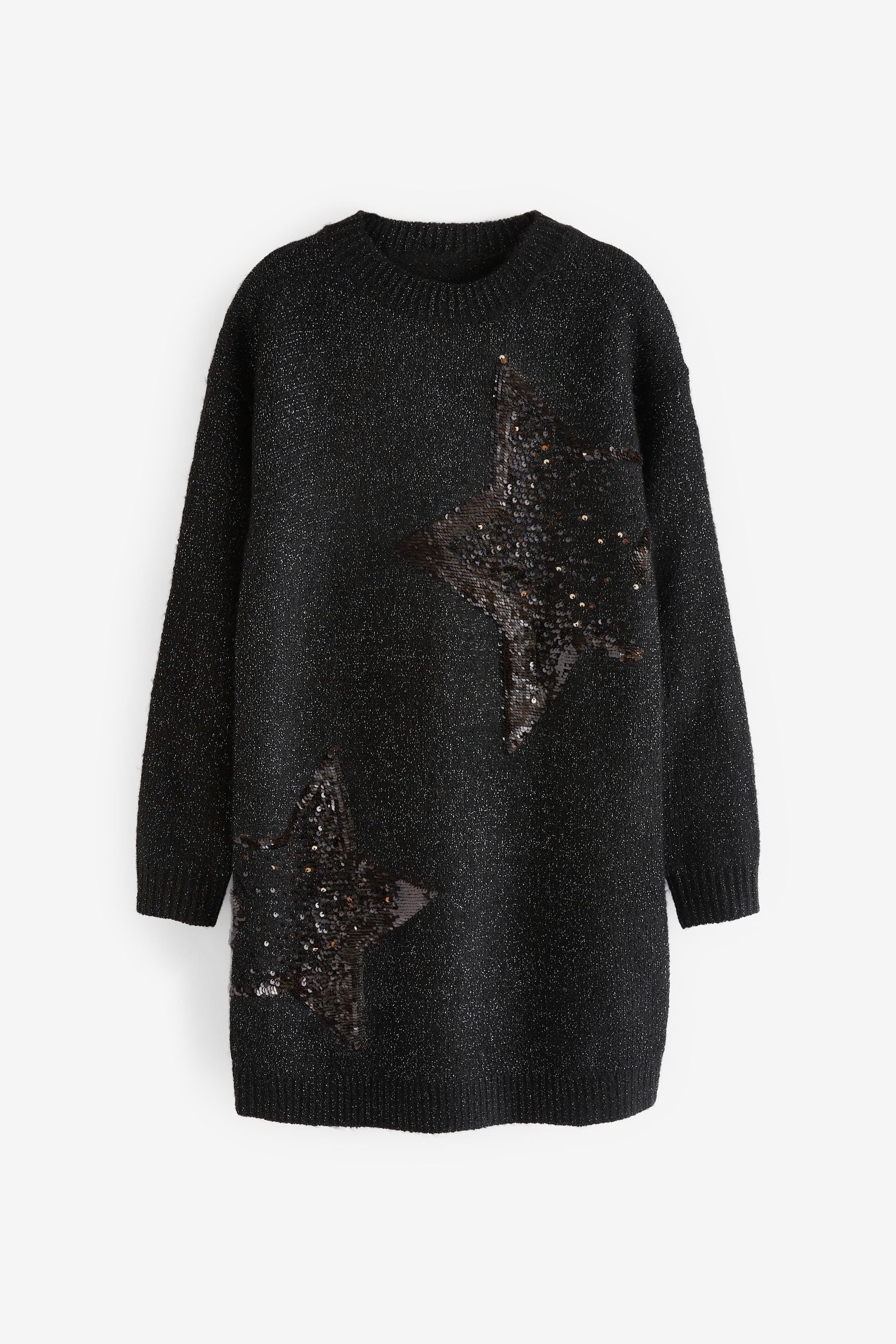 Black Nxt Sequin Jumper Dress (3-16yrs)