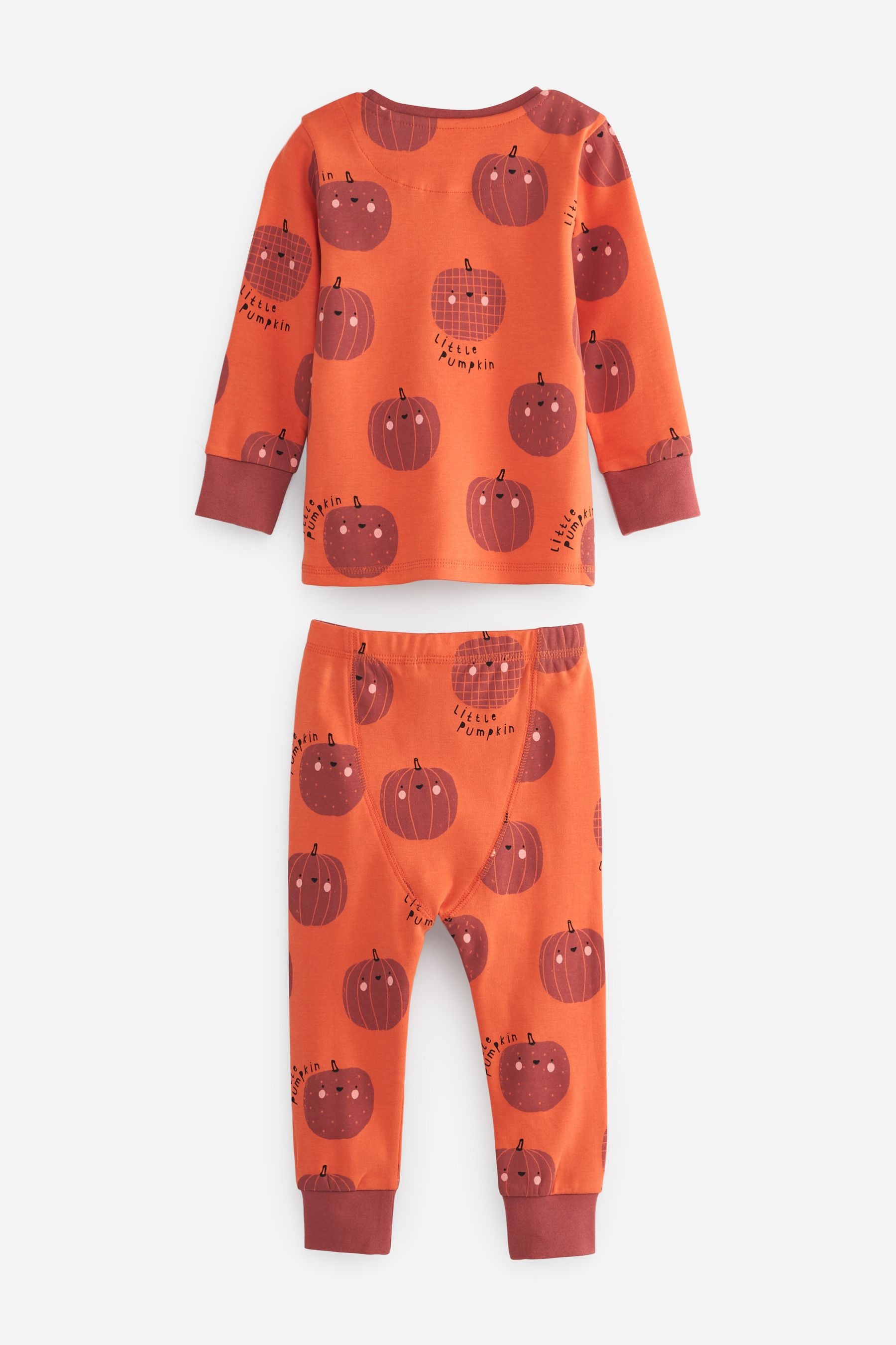 Orange Halloween Pumpkin Pyjamas (9mths-12yrs)