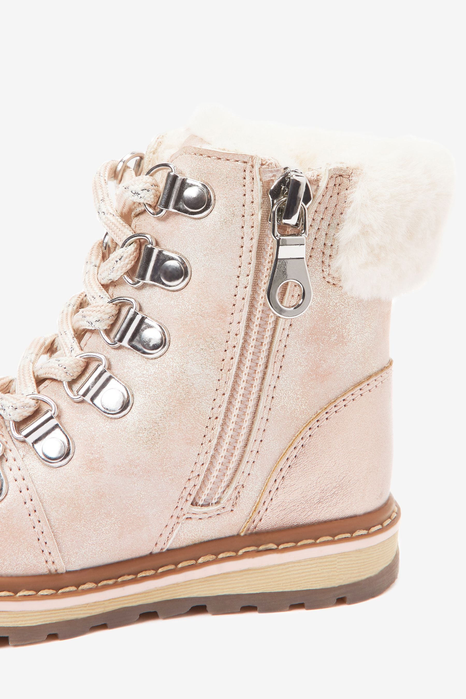 Pink Thinsulate Warm Lined Hiker Boots