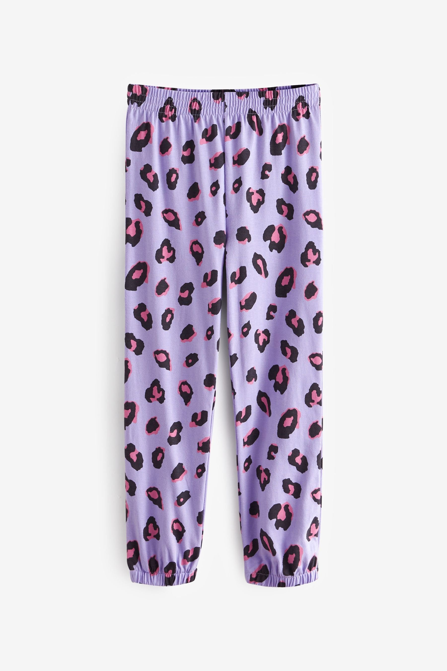 Purple/Blue Animal 2 Pack Jogger Pyjamas (3-16yrs)