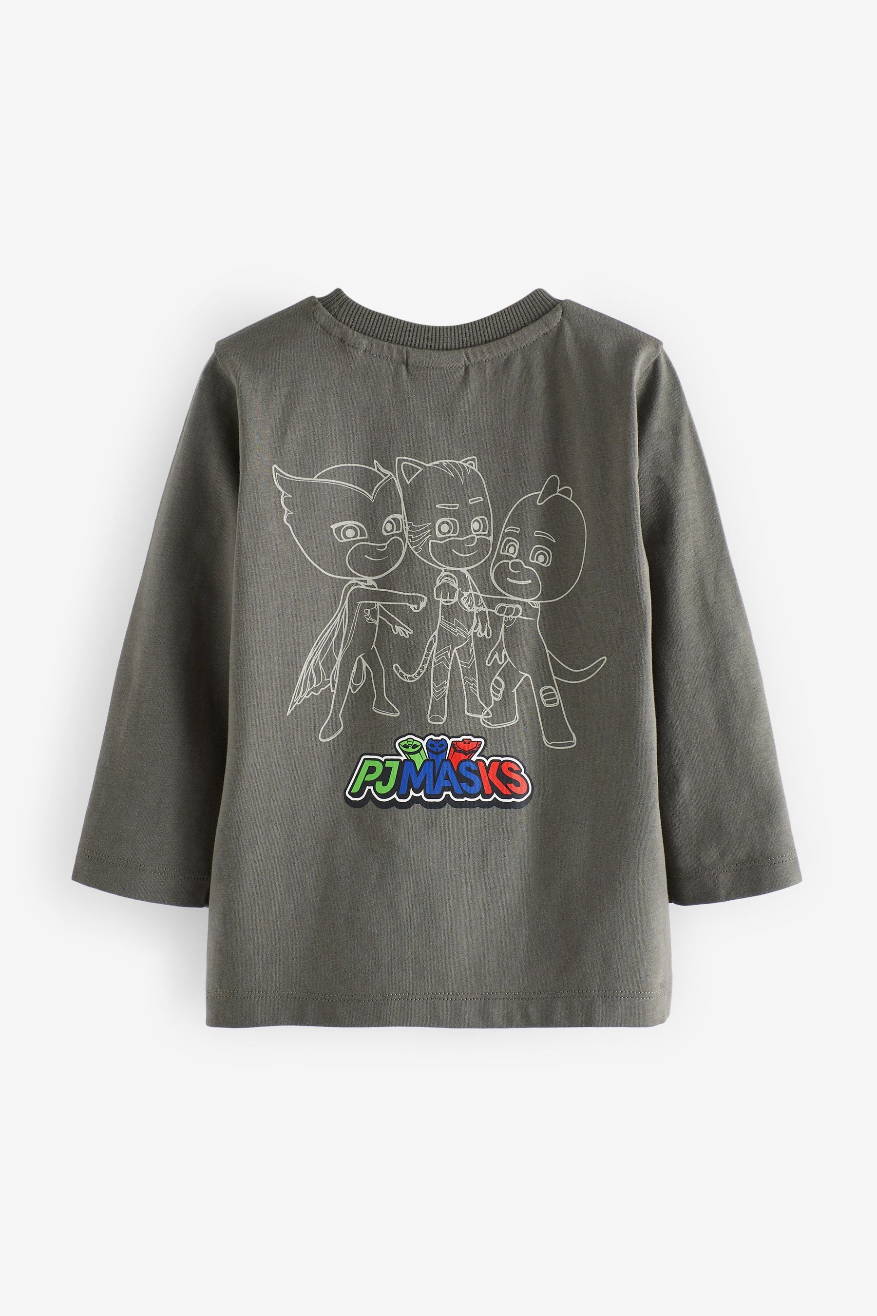 Charcoal Grey PJ Masks Long Sleeve T-Shirt (3mths-8yrs)