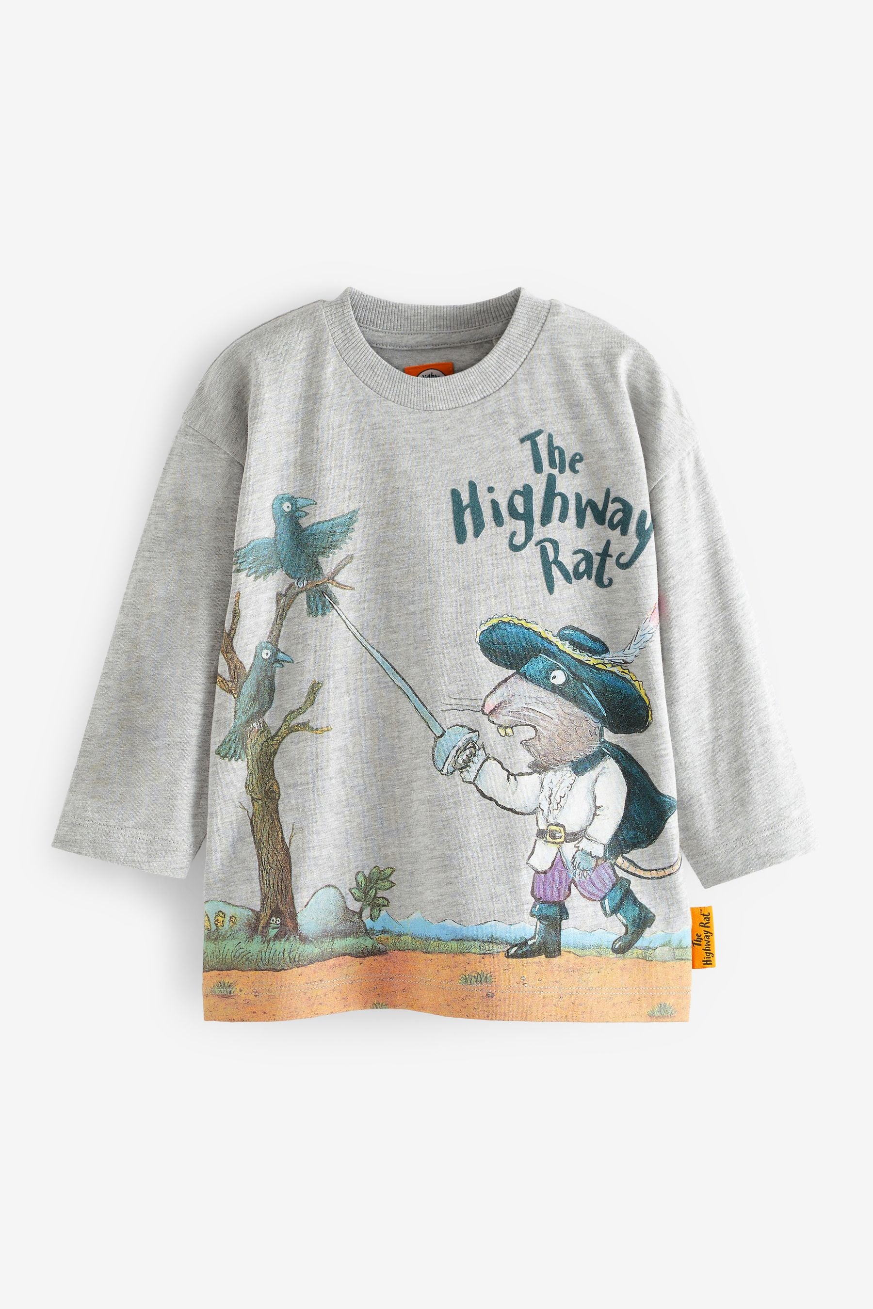 Grey The Highway Rat Long Sleeve T-Shirt (3mths-7yrs)