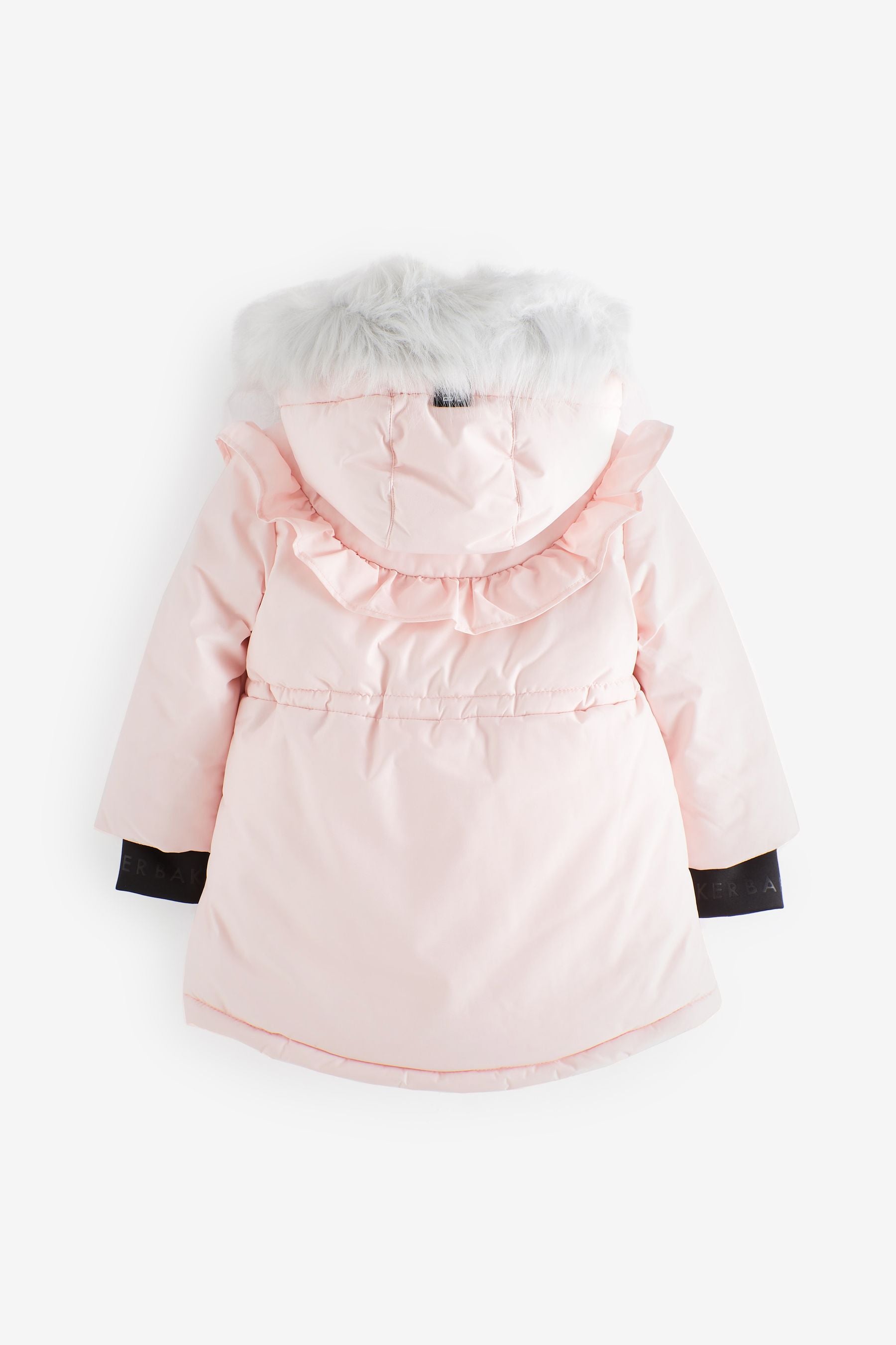 Pink Baker by Ted Baker Shower Resistant Frill Parka